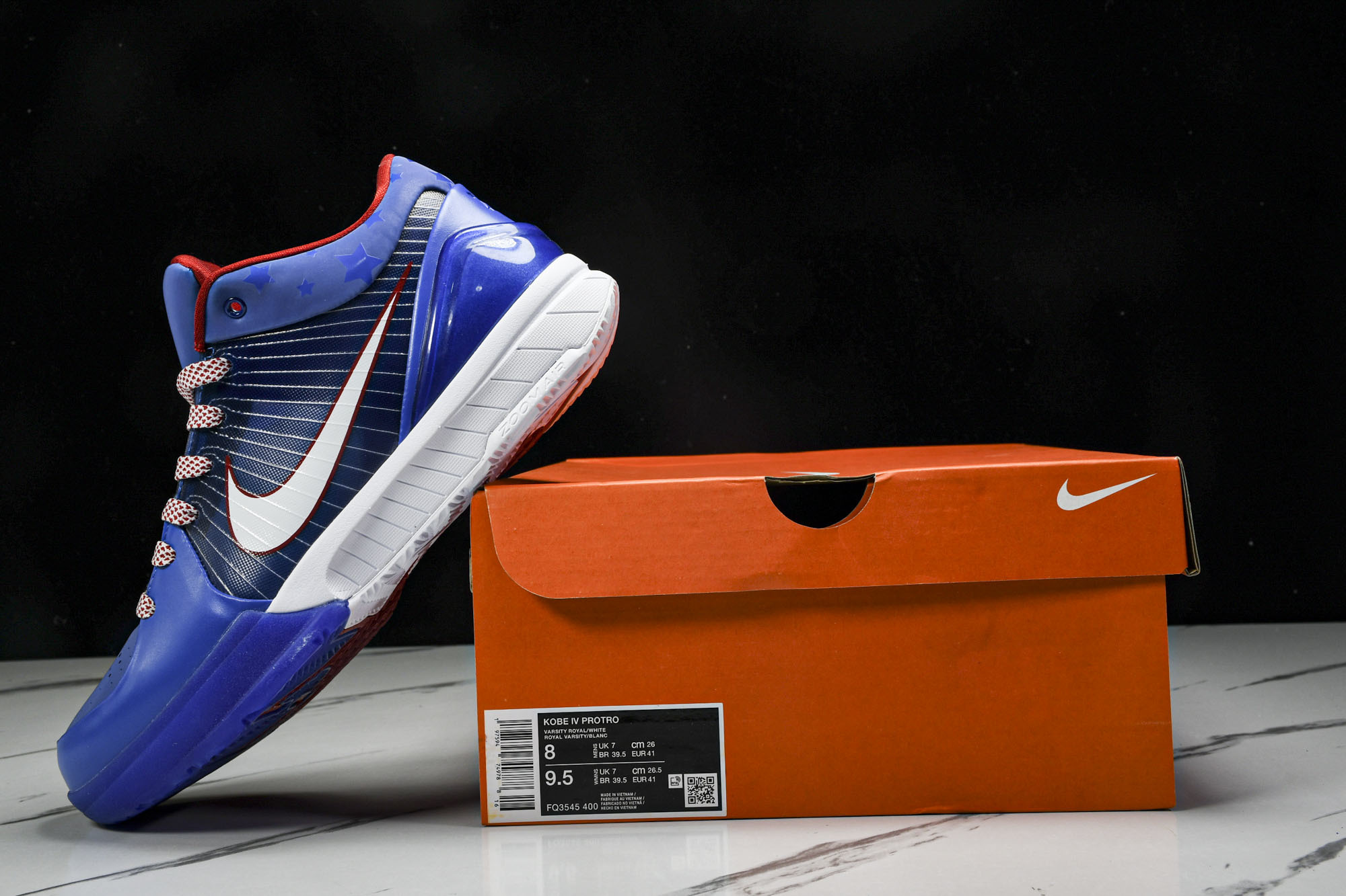纯原NK Zoom Kobe 4 Protro_“Philly”蓝色 FQ3545-400 #YZ015