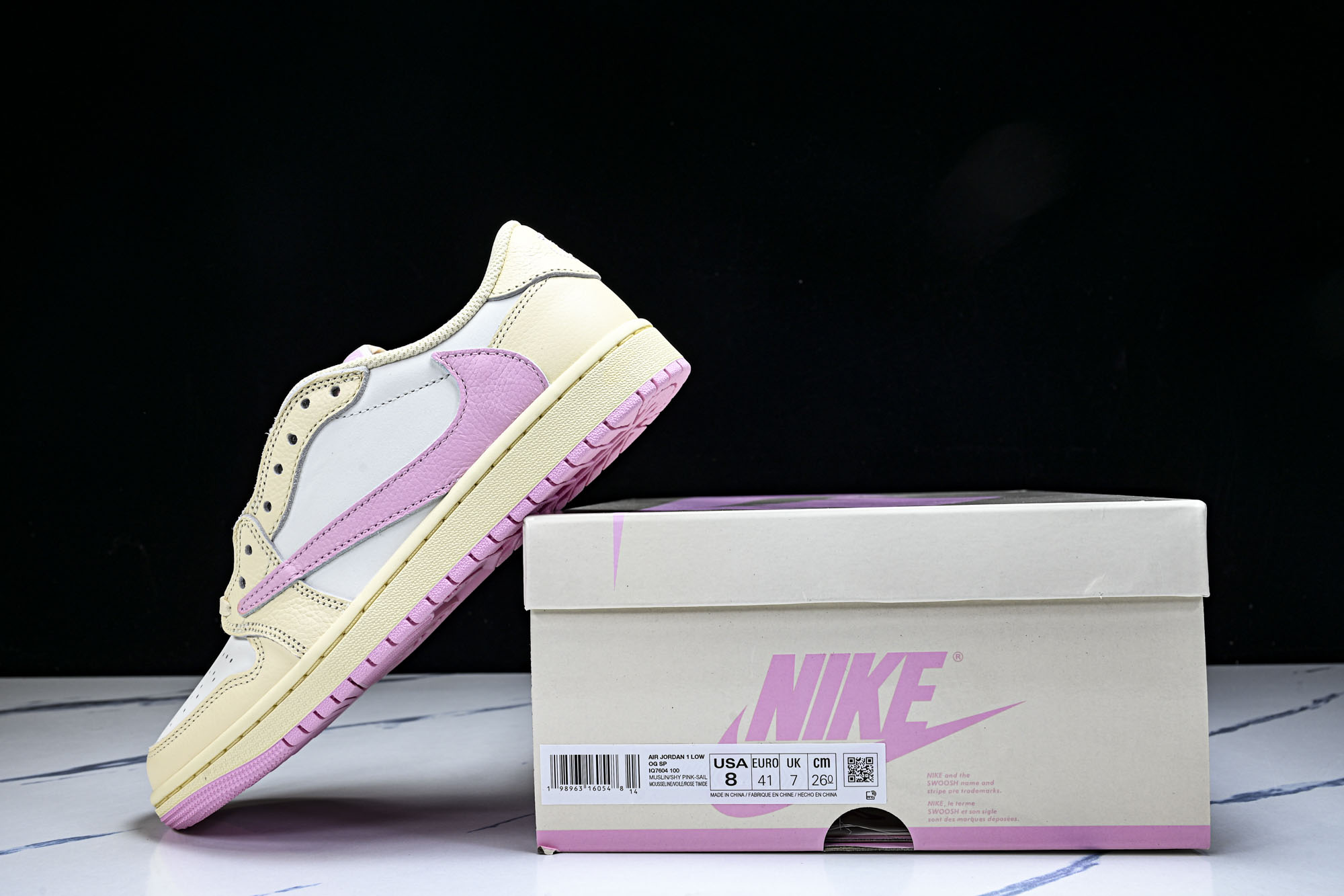 纯原Air Jordan 1 Retro Low OG SP Travis Scott Shy Pink
