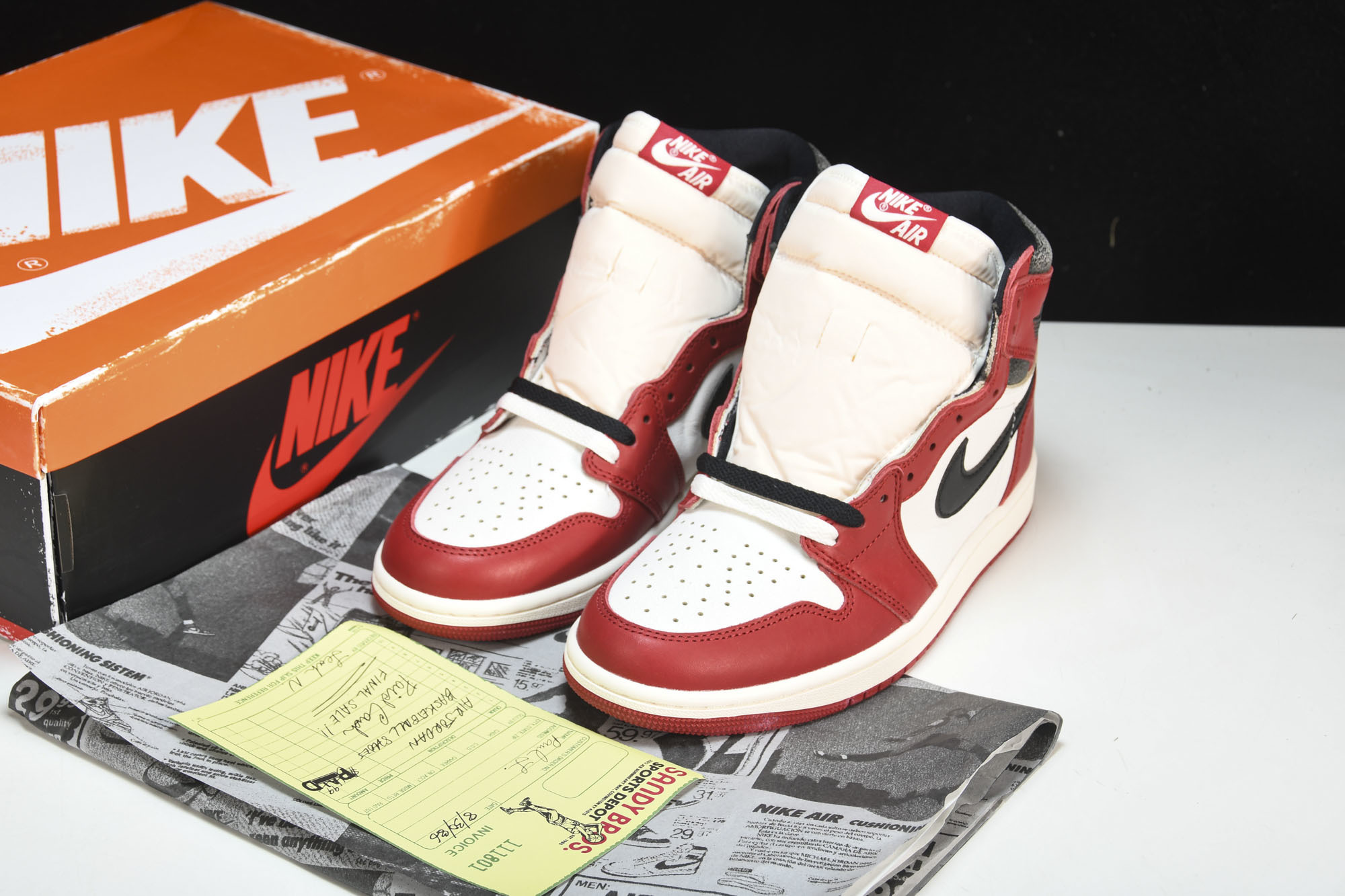 纯原Air Jordan 1“Chicago Reimagined”白红芝加哥 做旧 2022复刻 DZ