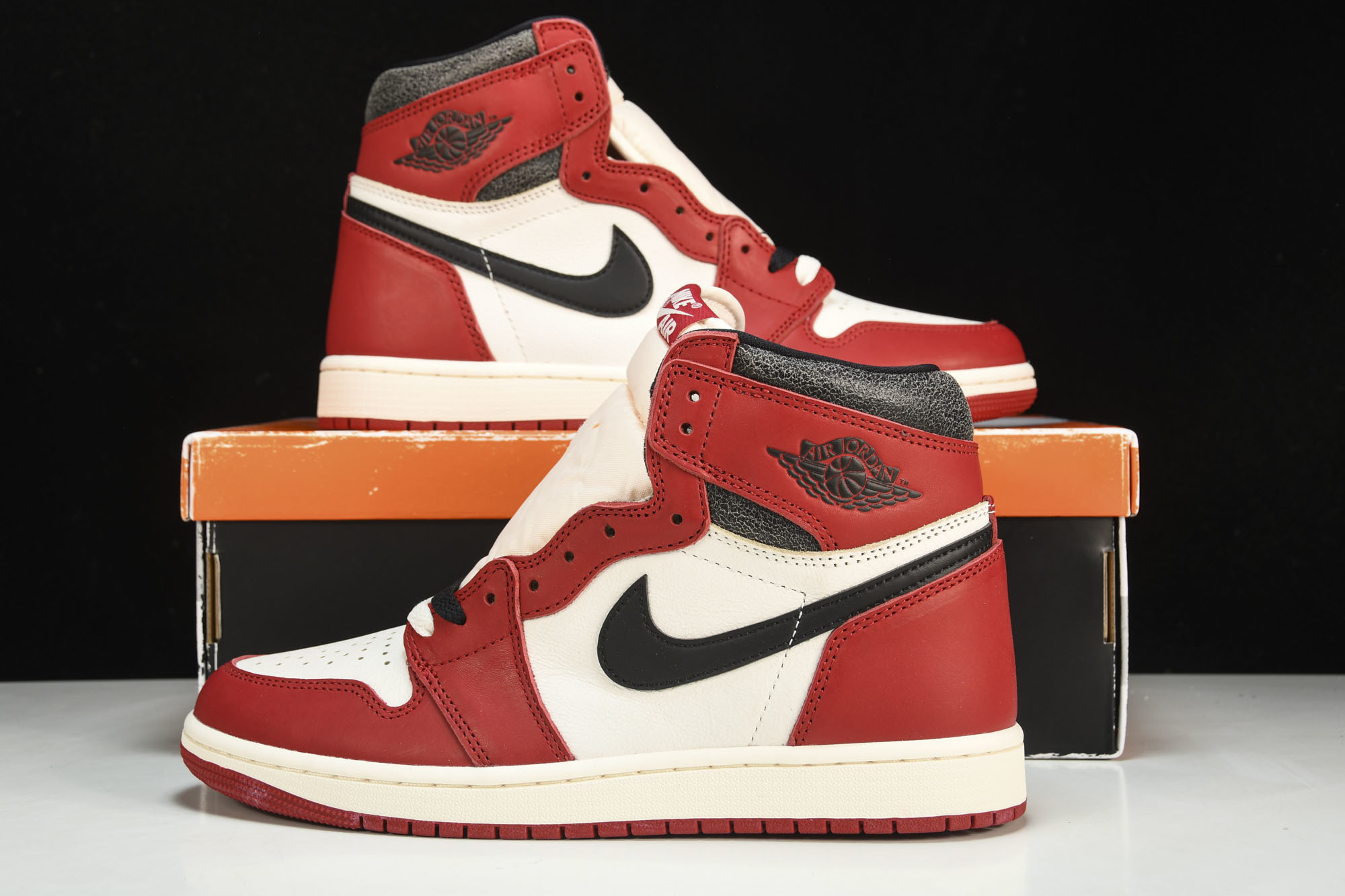 纯原Air Jordan 1“Chicago Reimagined”白红芝加哥 做旧 2022复刻 DZ