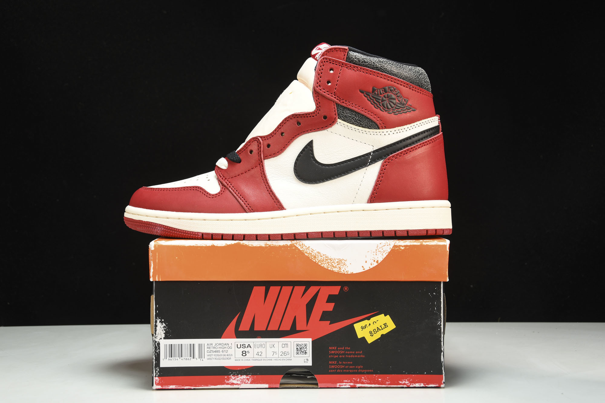 纯原Air Jordan 1“Chicago Reimagined”白红芝加哥 做旧 2022复刻 DZ
