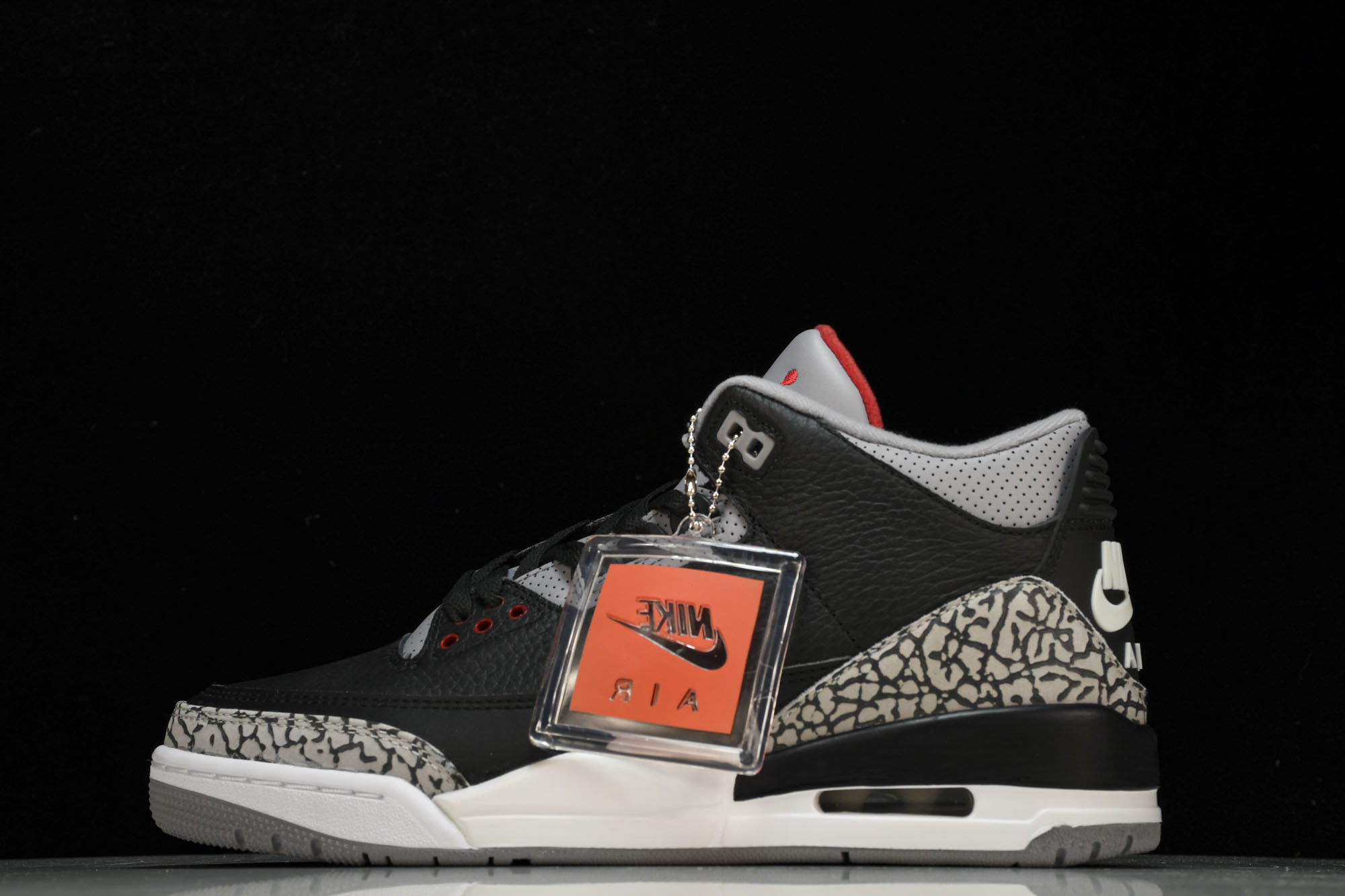 纯原Air Jordan 3 Retro Black Cement(2018) 黑水泥 -001 #YZ