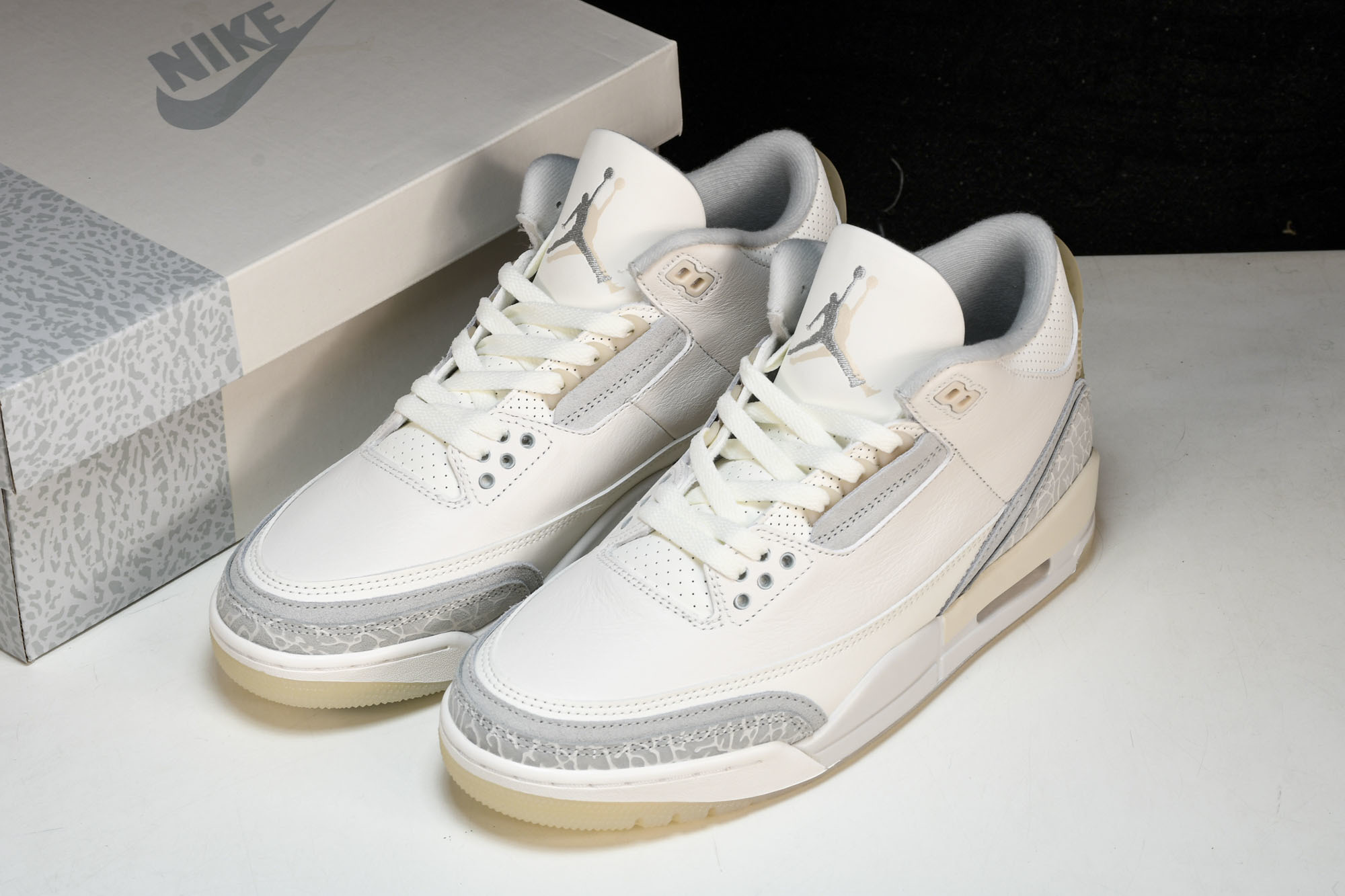纯原AIR JORDAN 3 RETRO CRAFT 白灰黄 FJ9479 100 #YZ015✦原楦原