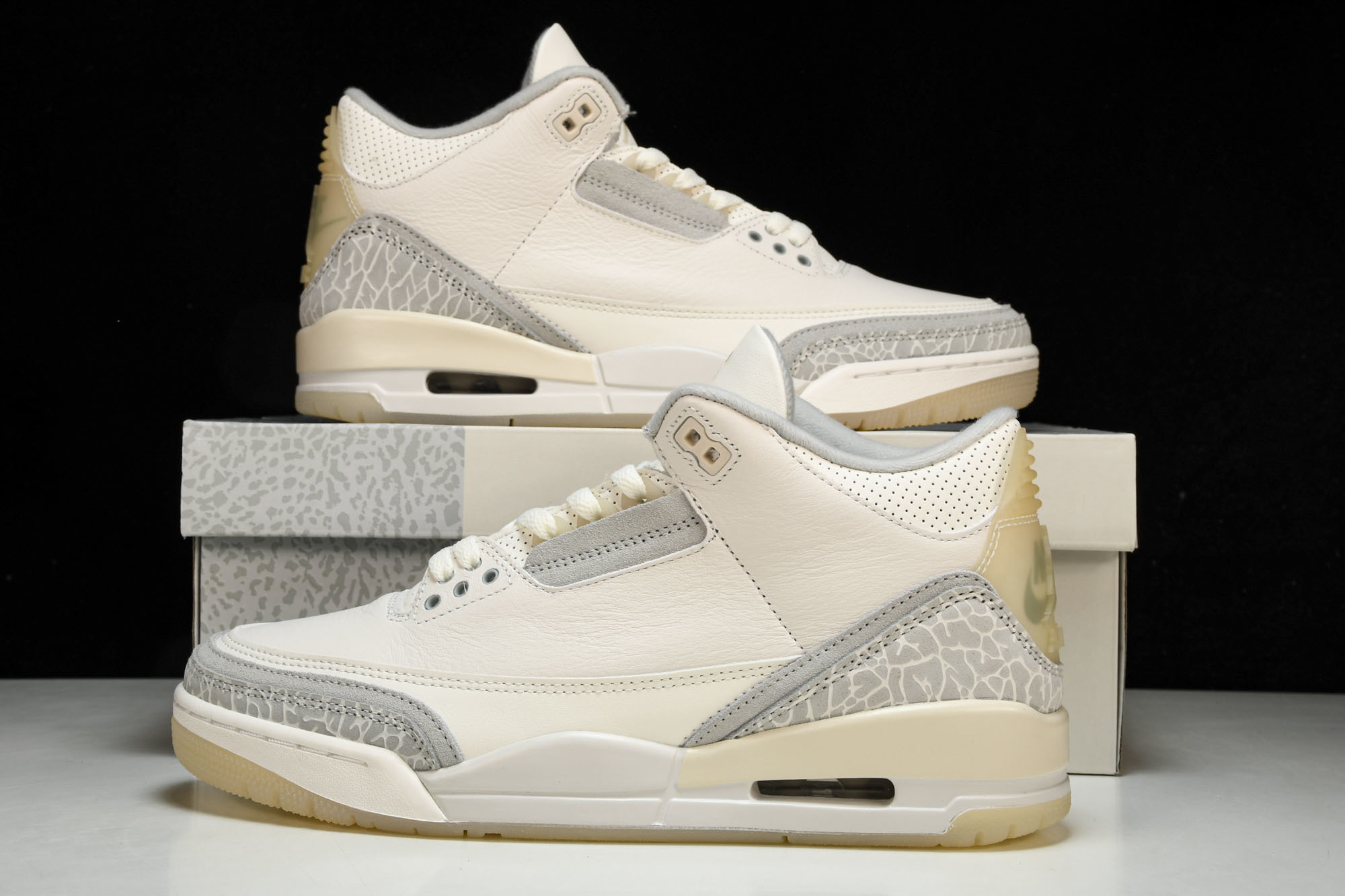 纯原AIR JORDAN 3 RETRO CRAFT 白灰黄 FJ9479 100 #YZ015✦原楦原