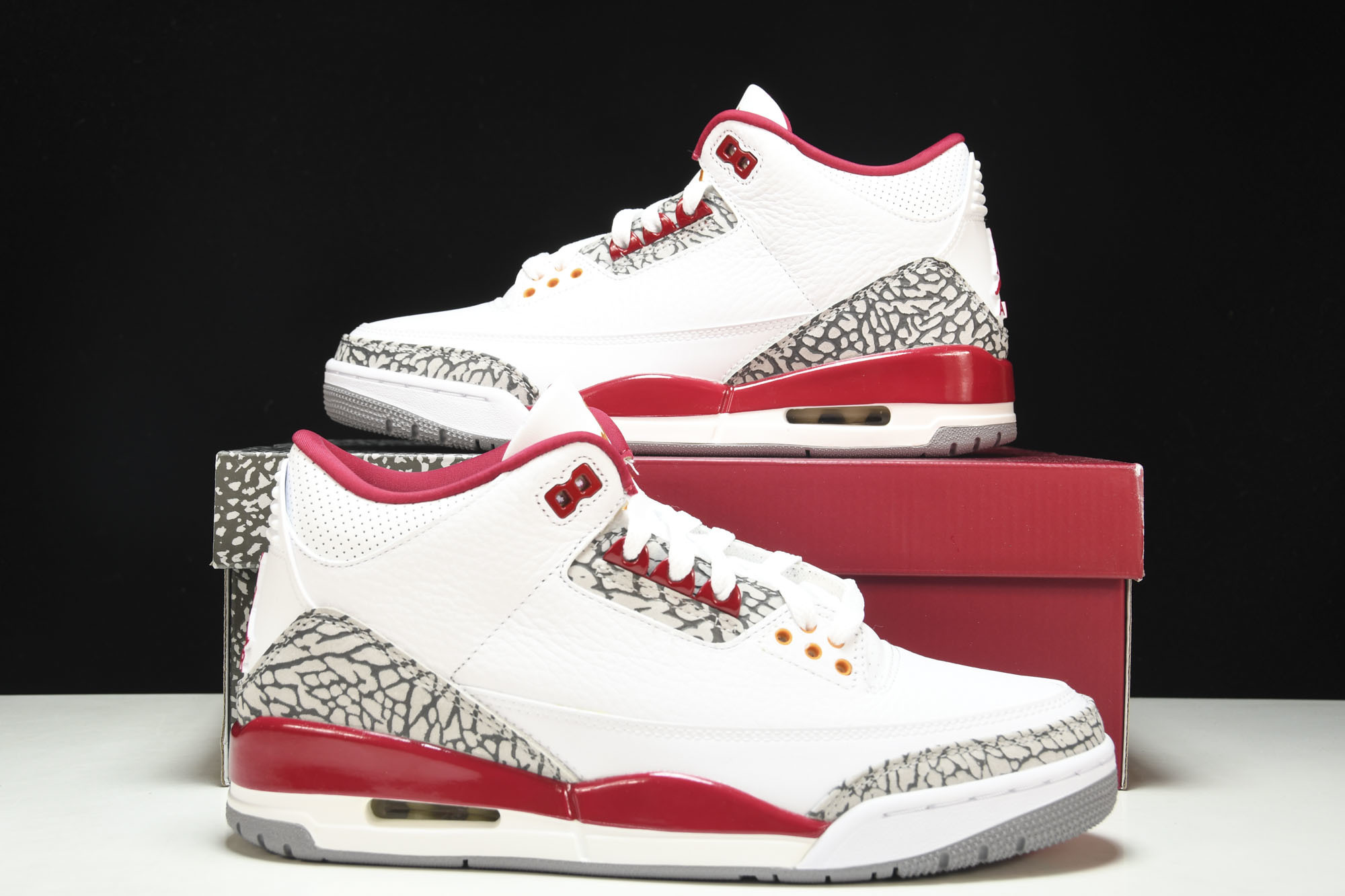 纯原Air Jordan 3 Retro“Cardinal Red”白酒红 红雀 CT8532-126 