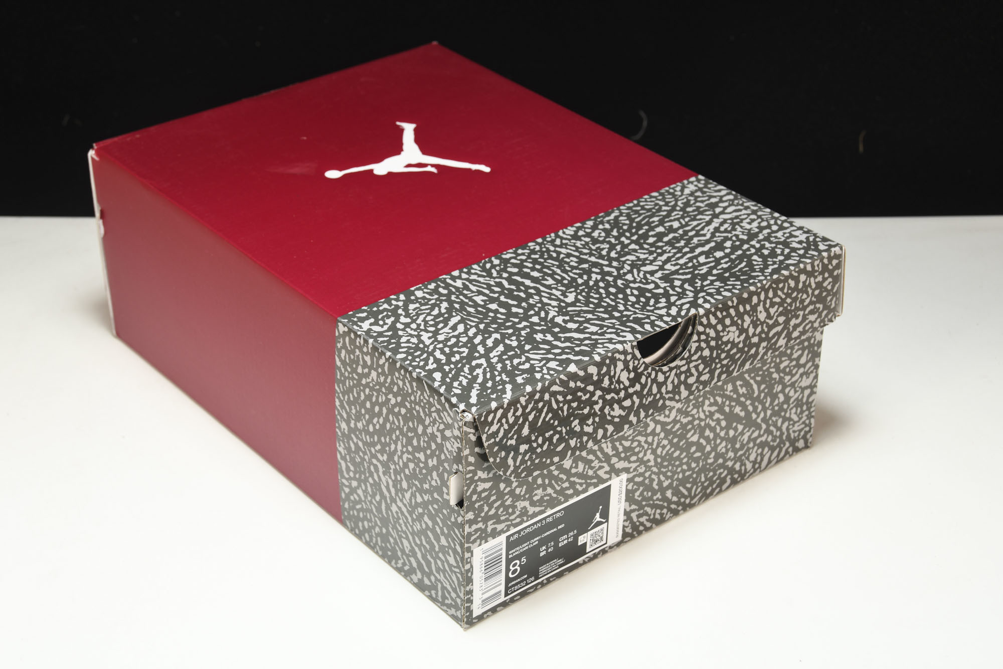 纯原Air Jordan 3 Retro“Cardinal Red”白酒红 红雀 CT8532-126 