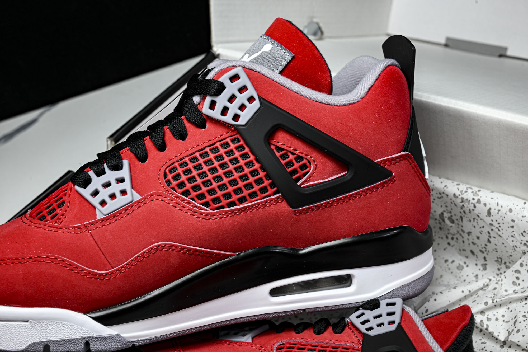 纯原Air Jordan 4 _Toro_ AJ4 乔4大红公牛 复刻篮球鞋 FQ8138-600 #Y