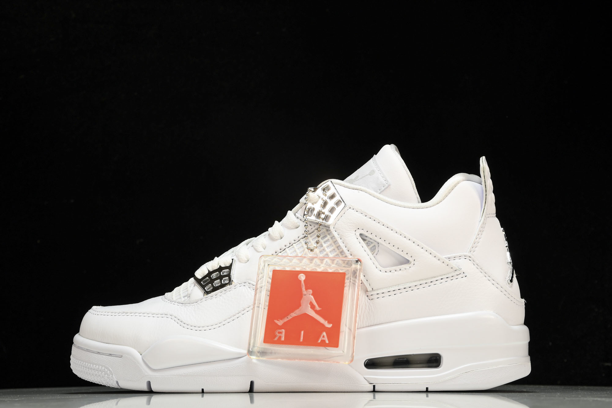 纯原Air Jordan 4 Retro Pure Money 白猫 银扣(2017)-100 #YZ0