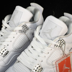 纯原Air Jordan 4 Retro Pure Money 白猫 银扣(2017)-100 #YZ0 纯原Air Jordan 4 Retro Pure Money 白猫 银扣(2017)-100 #YZ0