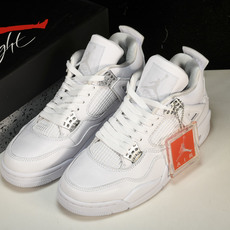 纯原Air Jordan 4 Retro Pure Money 白猫 银扣(2017)-100 #YZ0 纯原Air Jordan 4 Retro Pure Money 白猫 银扣(2017)-100 #YZ0