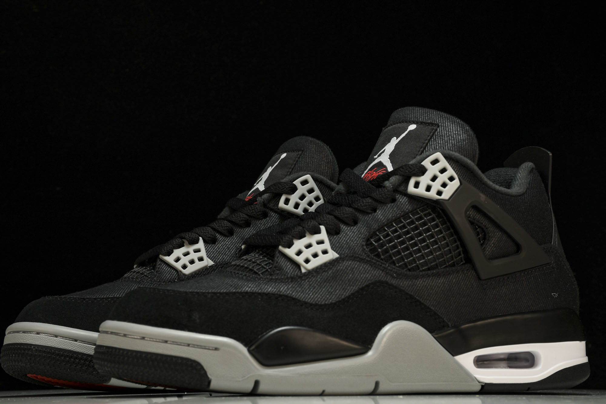 纯原Air Jordan 4 Retro SE‘Black Canvas’黑色帆布 小阿姆 DH7138