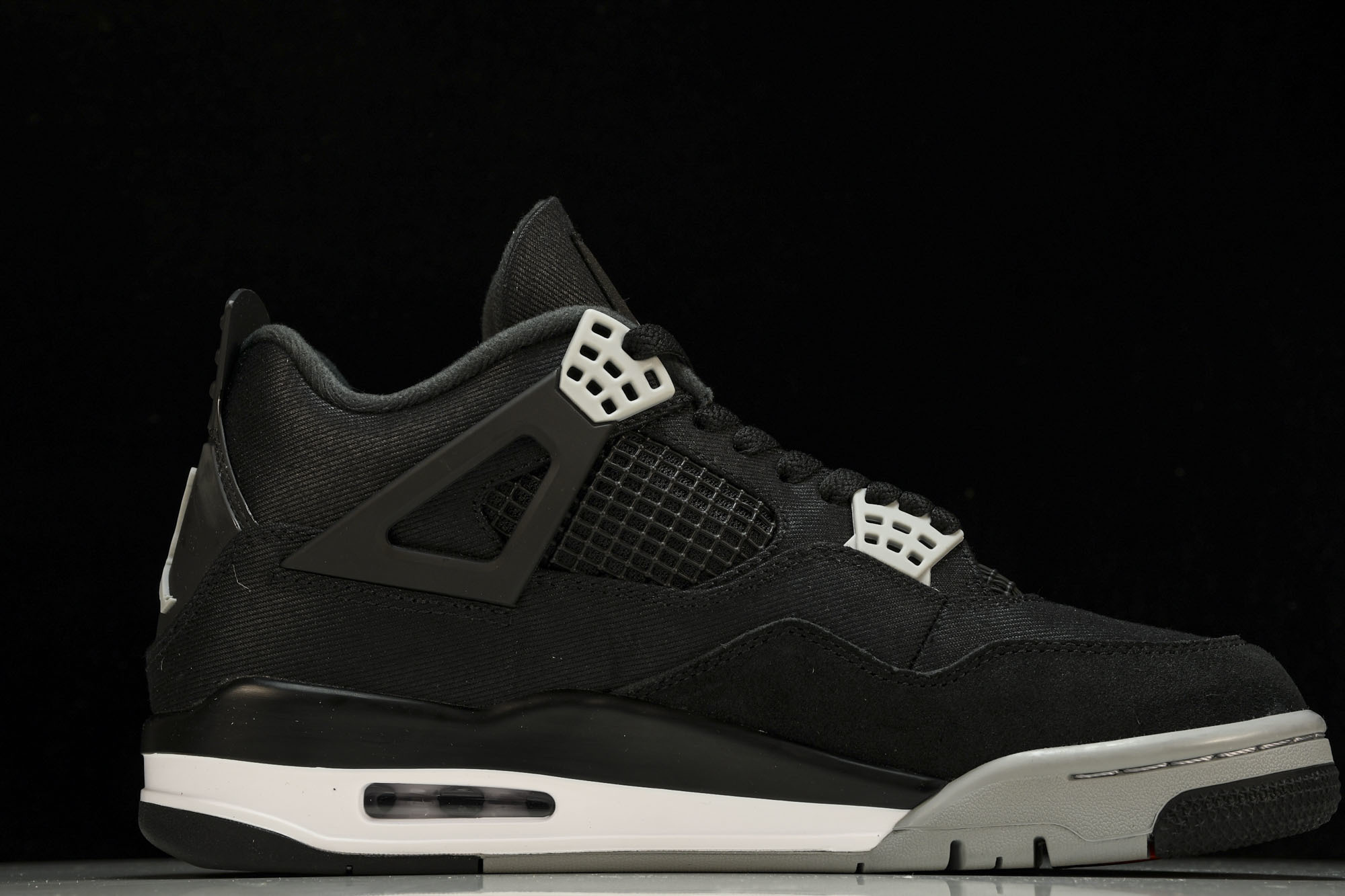 纯原Air Jordan 4 Retro SE‘Black Canvas’黑色帆布 小阿姆 DH7138