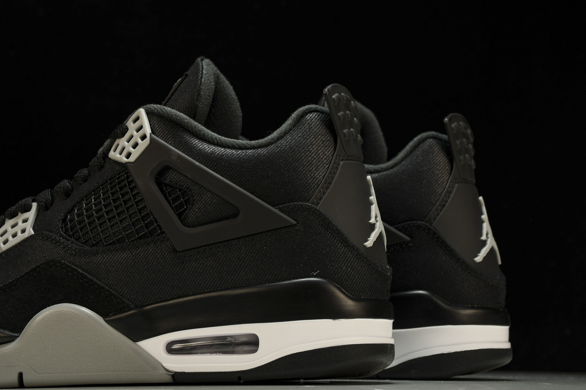 纯原Air Jordan 4 Retro SE‘Black Canvas’黑色帆布 小阿姆 DH7138