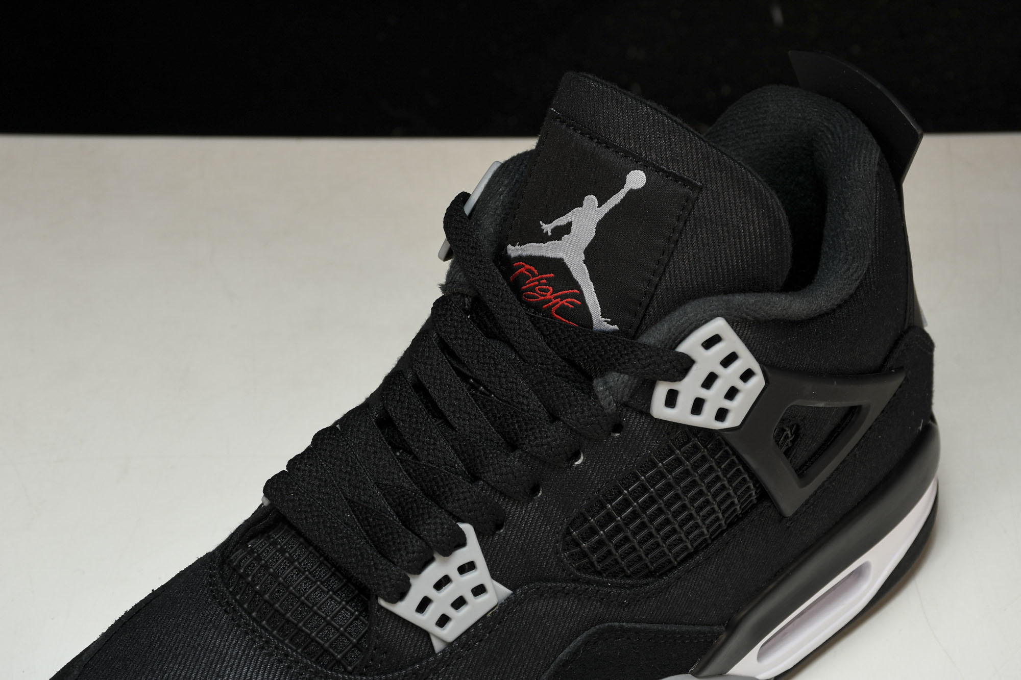 纯原Air Jordan 4 Retro SE‘Black Canvas’黑色帆布 小阿姆 DH7138