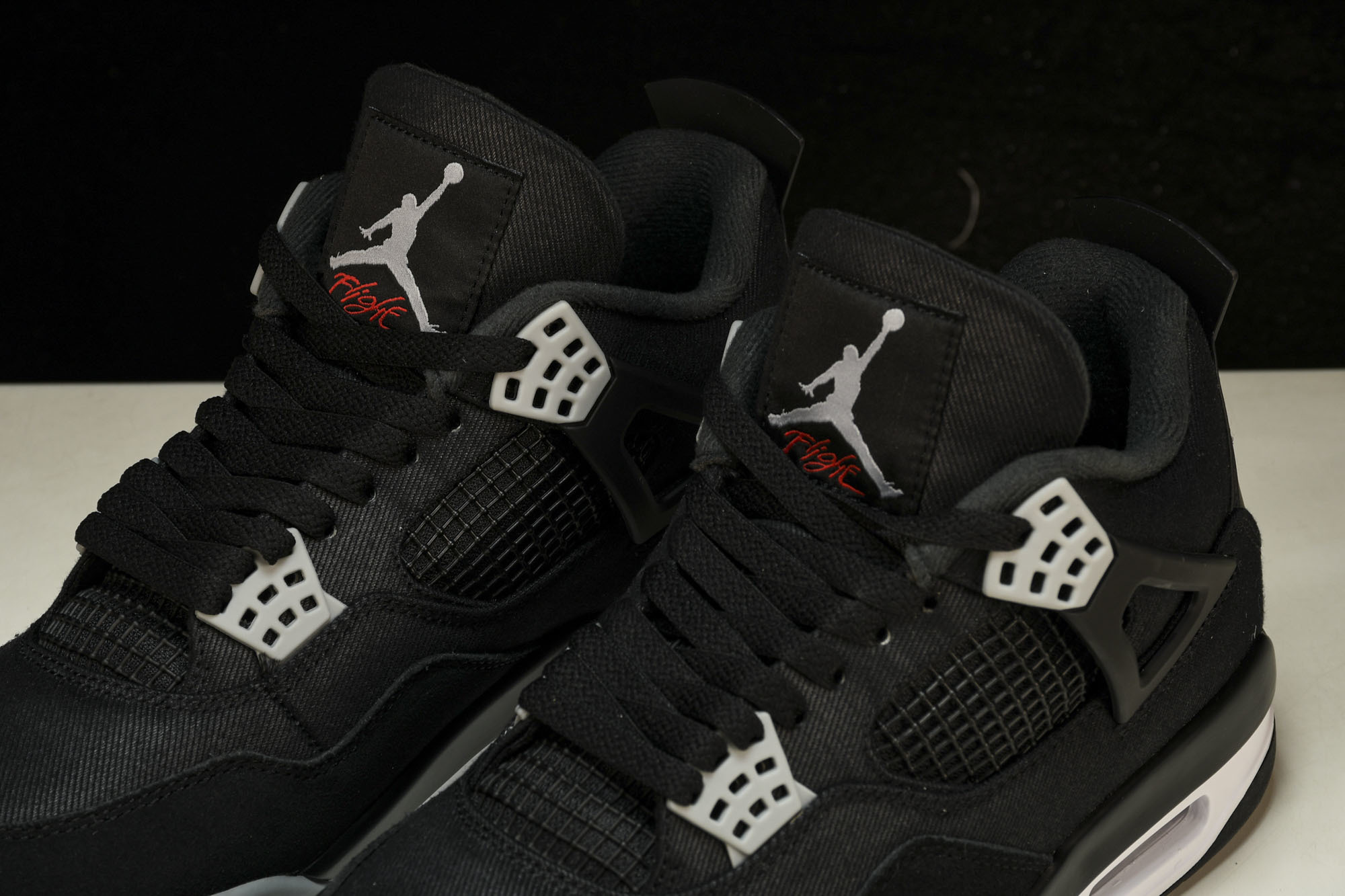 纯原Air Jordan 4 Retro SE‘Black Canvas’黑色帆布 小阿姆 DH7138