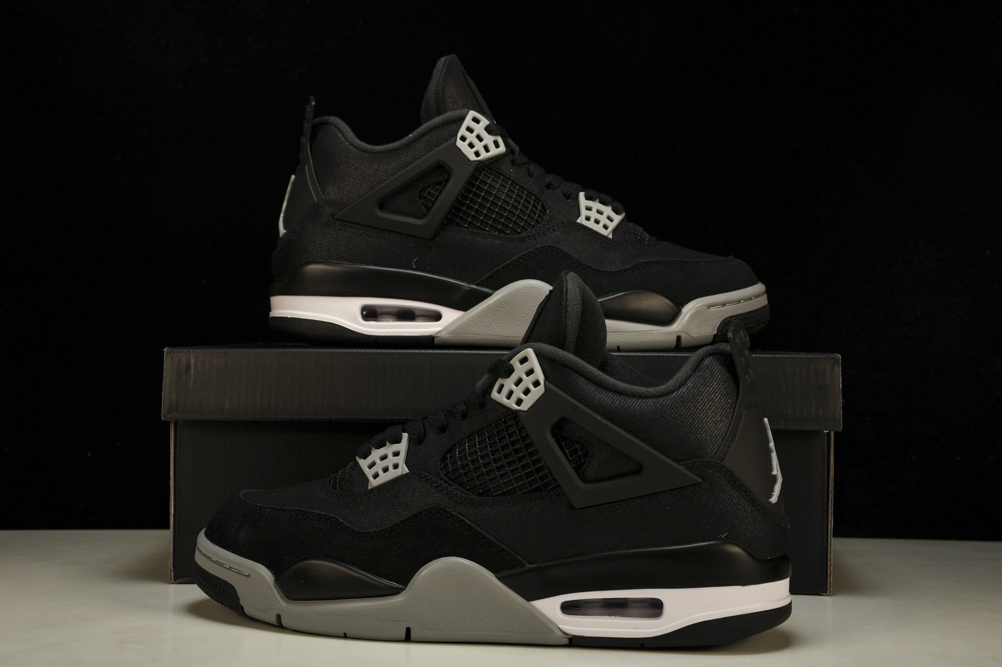 纯原Air Jordan 4 Retro SE‘Black Canvas’黑色帆布 小阿姆 DH7138