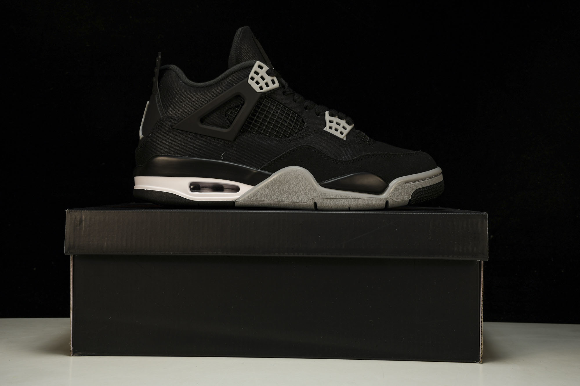 纯原Air Jordan 4 Retro SE‘Black Canvas’黑色帆布 小阿姆 DH7138