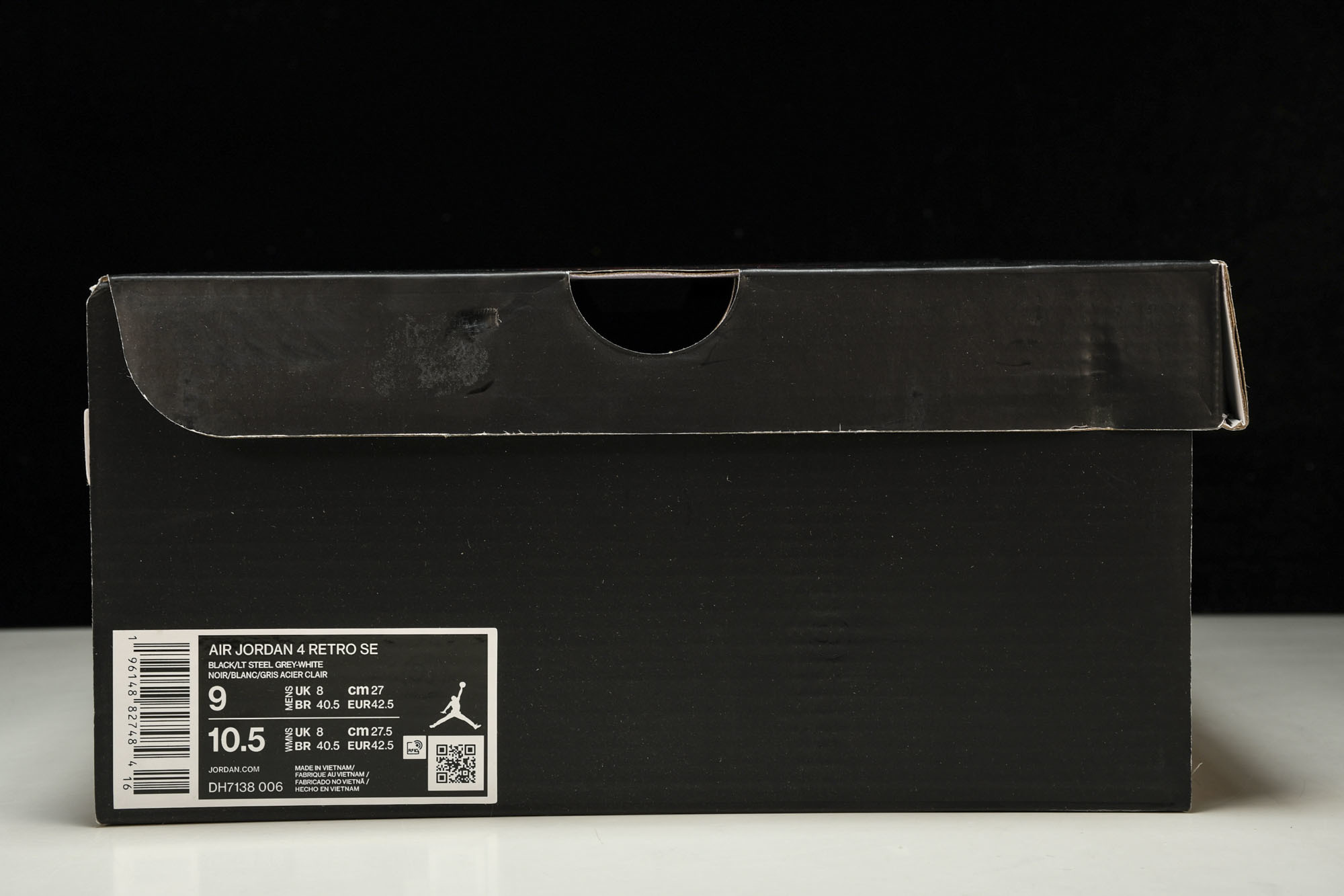纯原Air Jordan 4 Retro SE‘Black Canvas’黑色帆布 小阿姆 DH7138