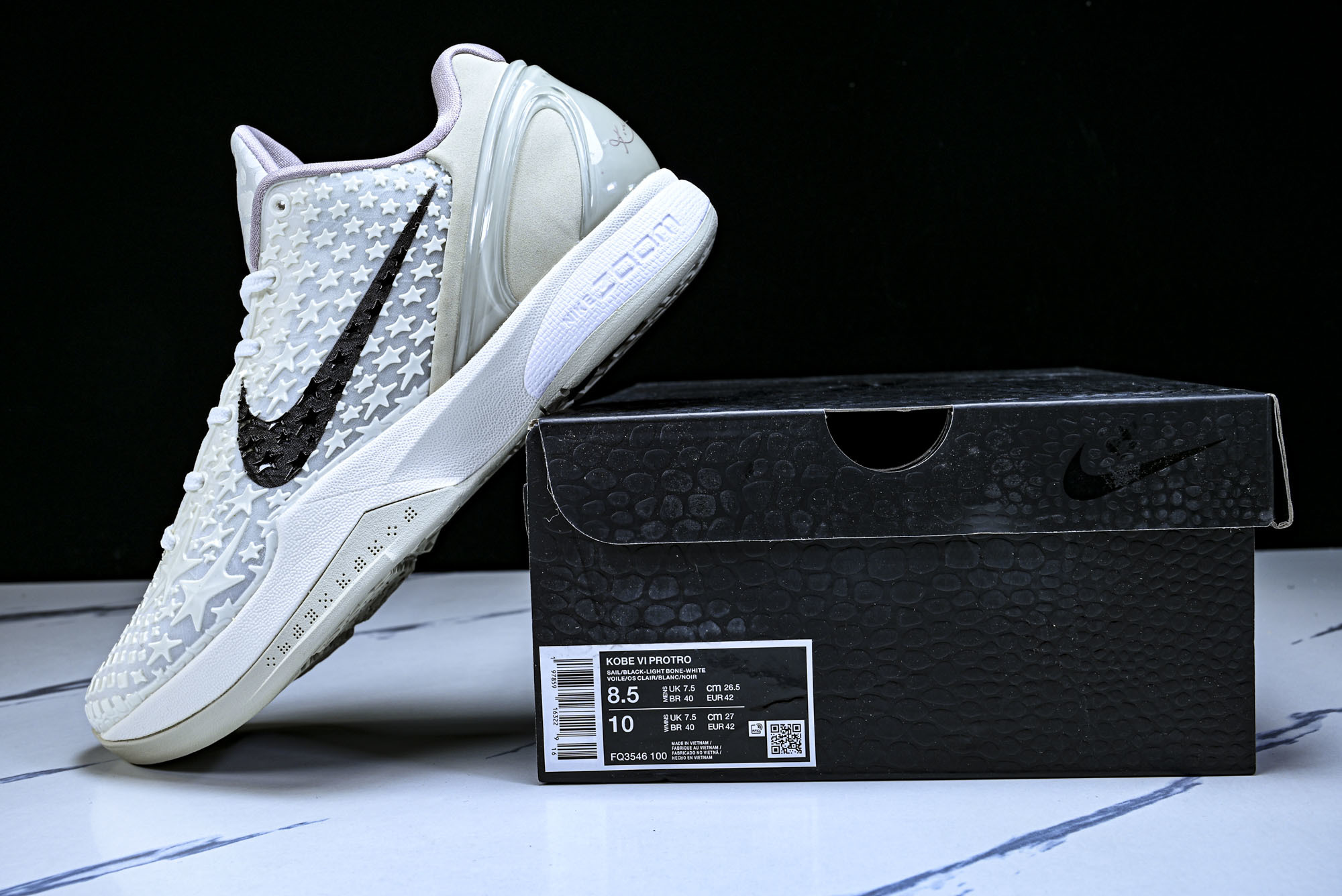 纯原NK Kobe 6 Protro Sail All-Star 全明星 白帆 FQ3546-100 #
