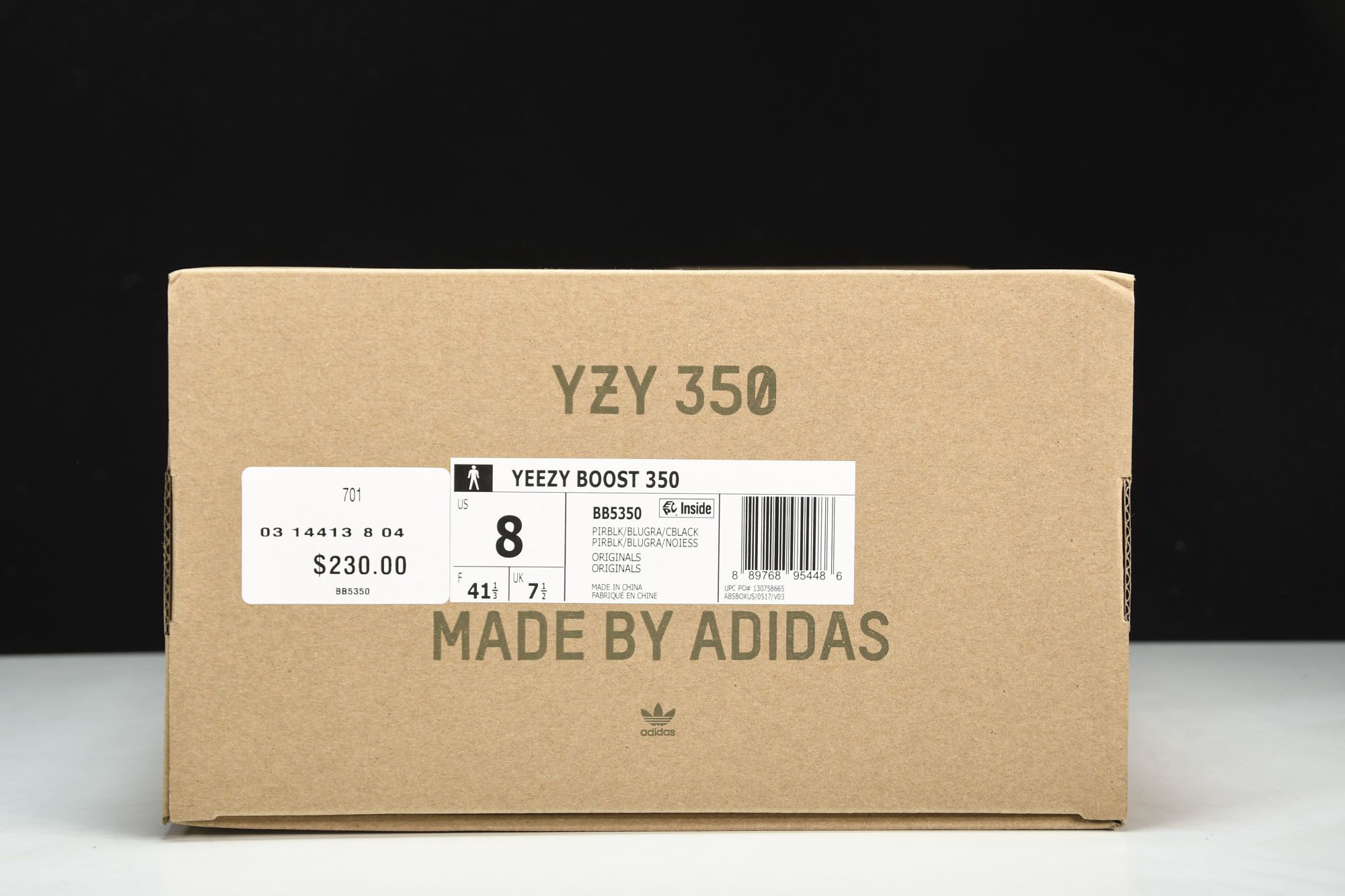 纯原Yeezy Boost 350 Pirate Black 椰子初代 黑色 BB5350 #YZ015