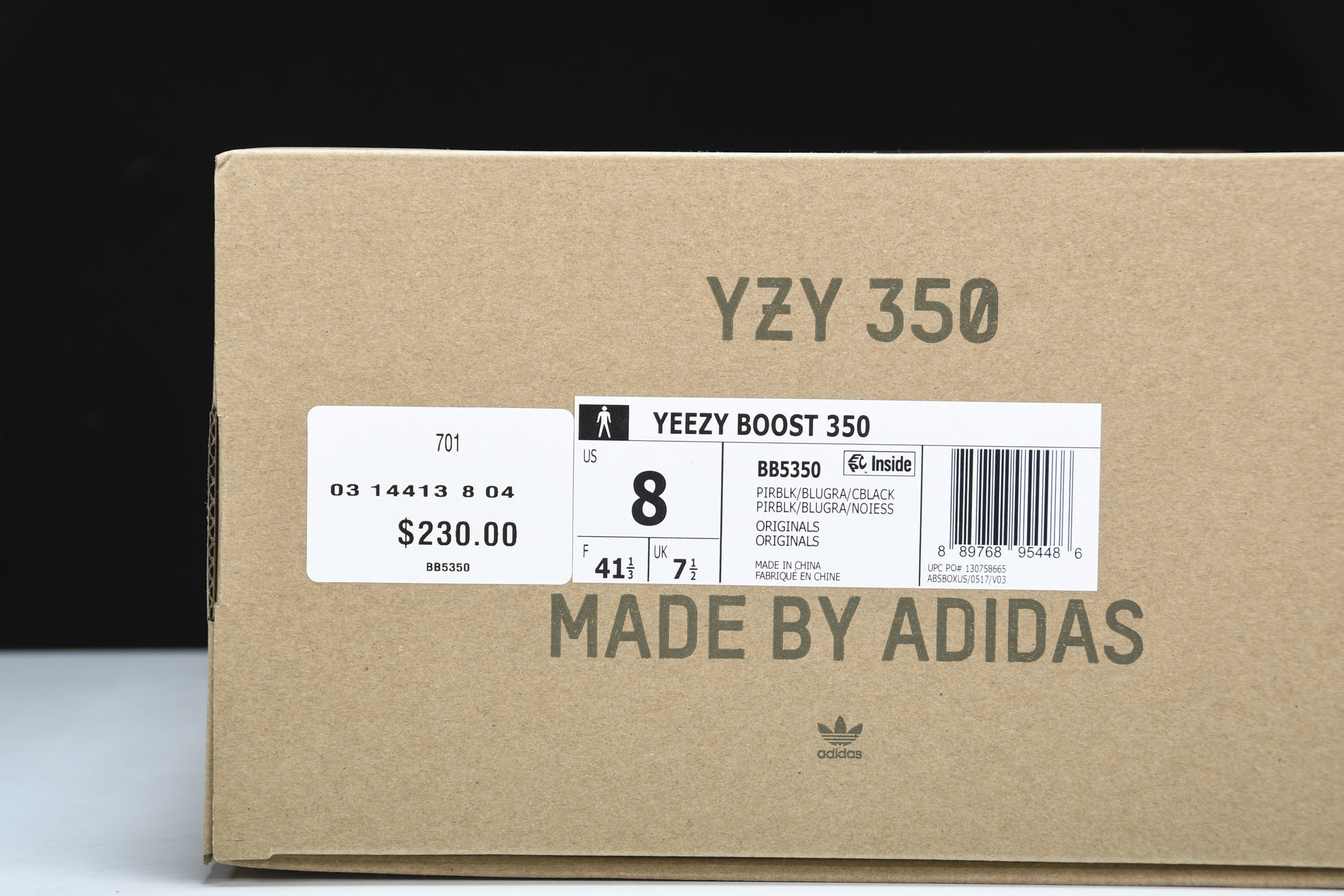 纯原Yeezy Boost 350 Pirate Black 椰子初代 黑色 BB5350 #YZ015