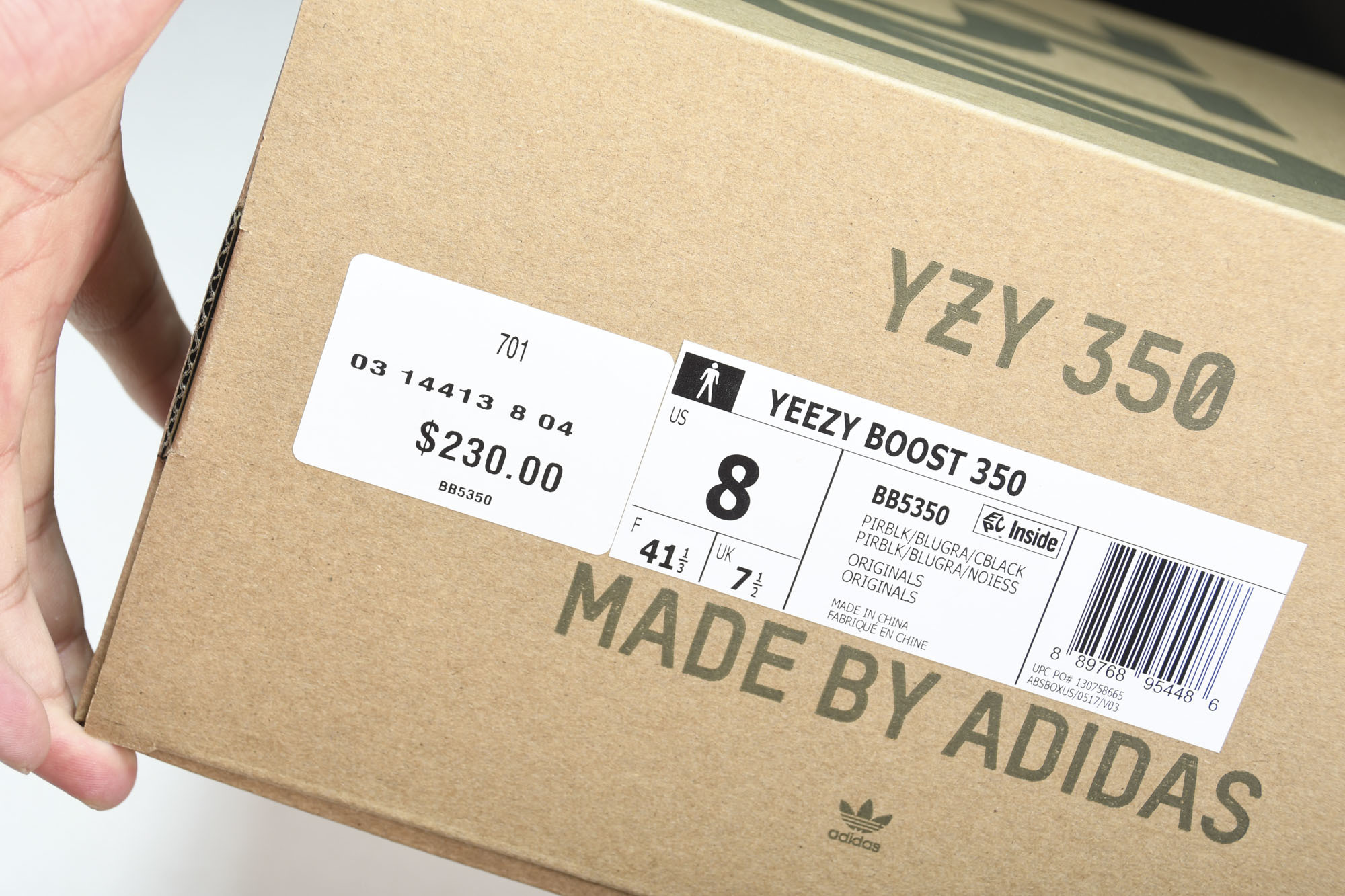 纯原Yeezy Boost 350 Pirate Black 椰子初代 黑色 BB5350 #YZ015