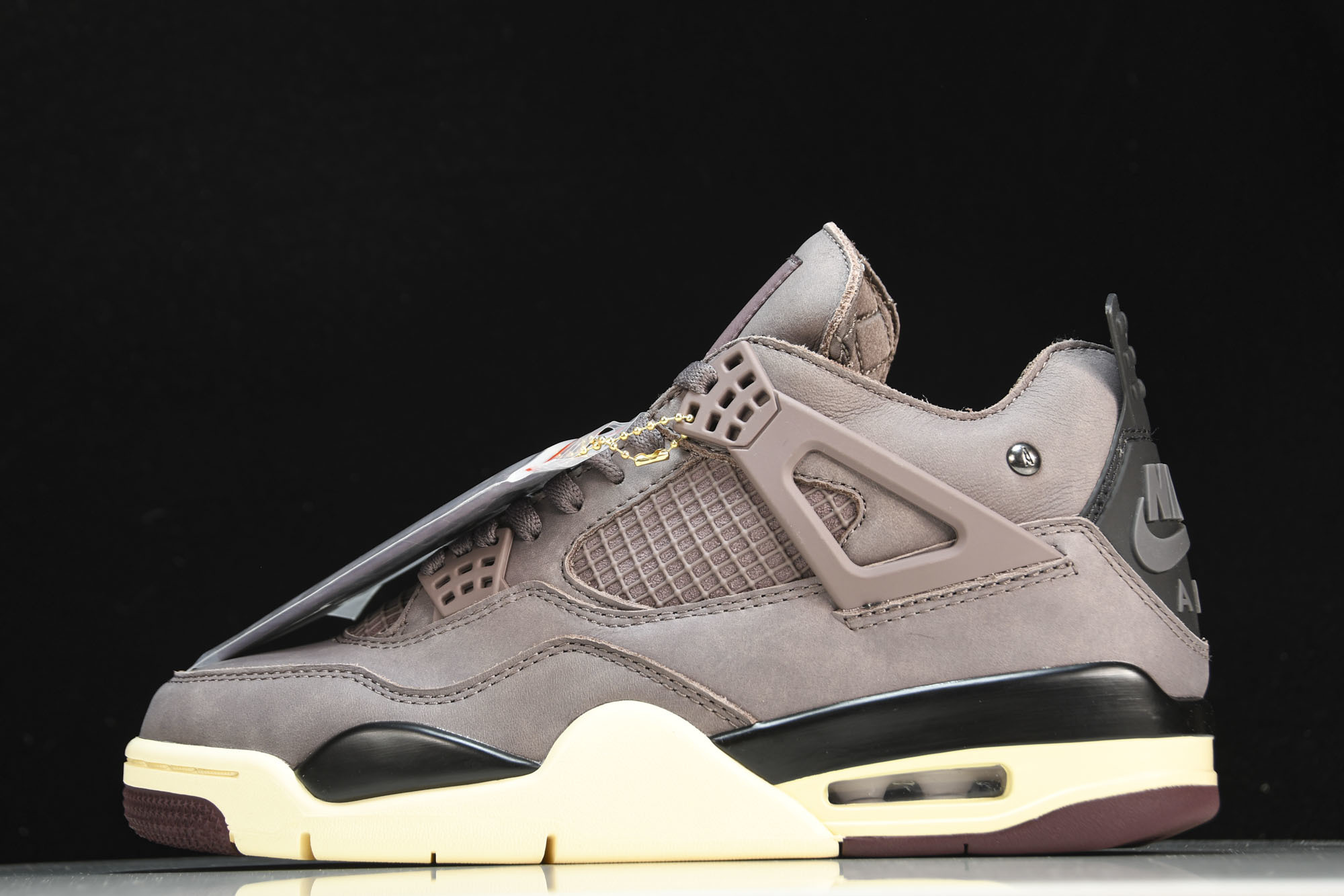 纯原 A Ma Maniére x Air Jordan 4 Retro_Violet Ore_酒红 D