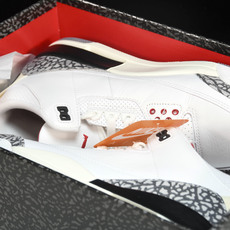 纯原Air Jordan 3“White Cement Teimagined”白水泥 1988版复刻做旧 纯原Air Jordan 3“White Cement Teimagined”白水泥 1988版复刻做旧