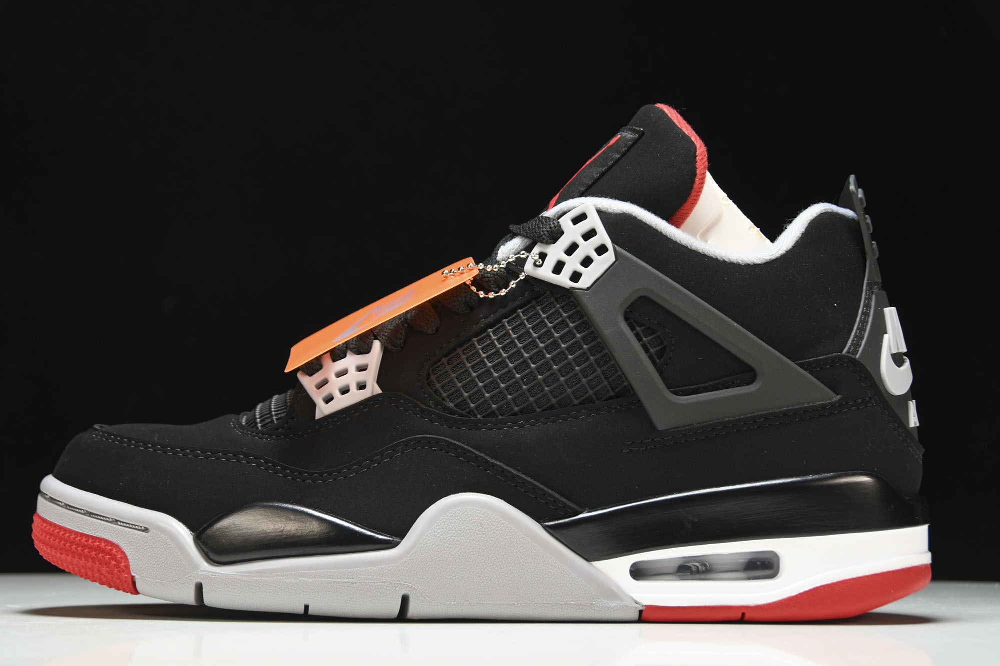 纯原Air Jordan 4 Bred AJ4 黑红公牛 19年复刻 黑红 -060 #YZ015✦原楦