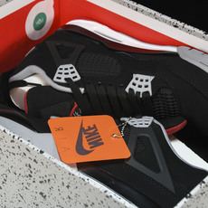 纯原Air Jordan 4 Bred AJ4 黑红公牛 19年复刻 黑红 -060 #YZ015✦原楦 纯原Air Jordan 4 Bred AJ4 黑红公牛 19年复刻 黑红 -060 #YZ015✦原楦