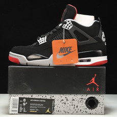 纯原Air Jordan 4 Bred AJ4 黑红公牛 19年复刻 黑红 -060 #YZ015✦原楦 纯原Air Jordan 4 Bred AJ4 黑红公牛 19年复刻 黑红 -060 #YZ015✦原楦