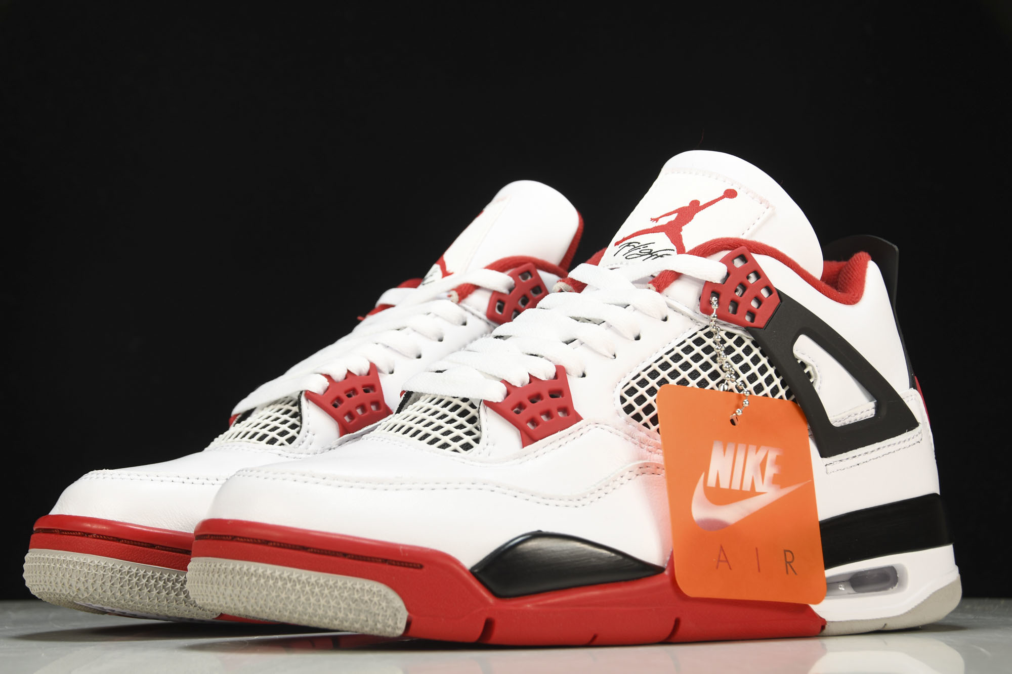 纯原Air Jordan 4 Fire Red AJ4 白红 火焰红 货号_DC7770-160 #YZ