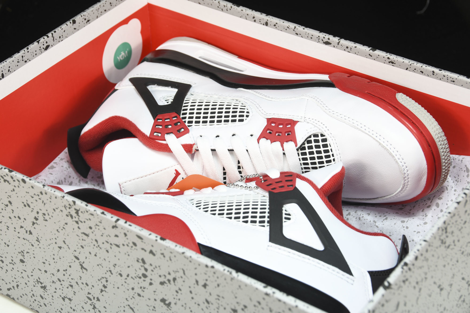 纯原Air Jordan 4 Fire Red AJ4 白红 火焰红 货号_DC7770-160 #YZ