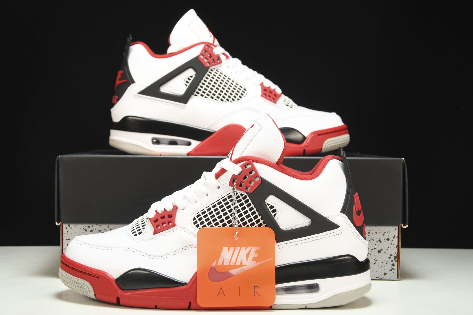 纯原Air Jordan 4 Fire Red AJ4 白红 火焰红 货号_DC7770-160 #YZ