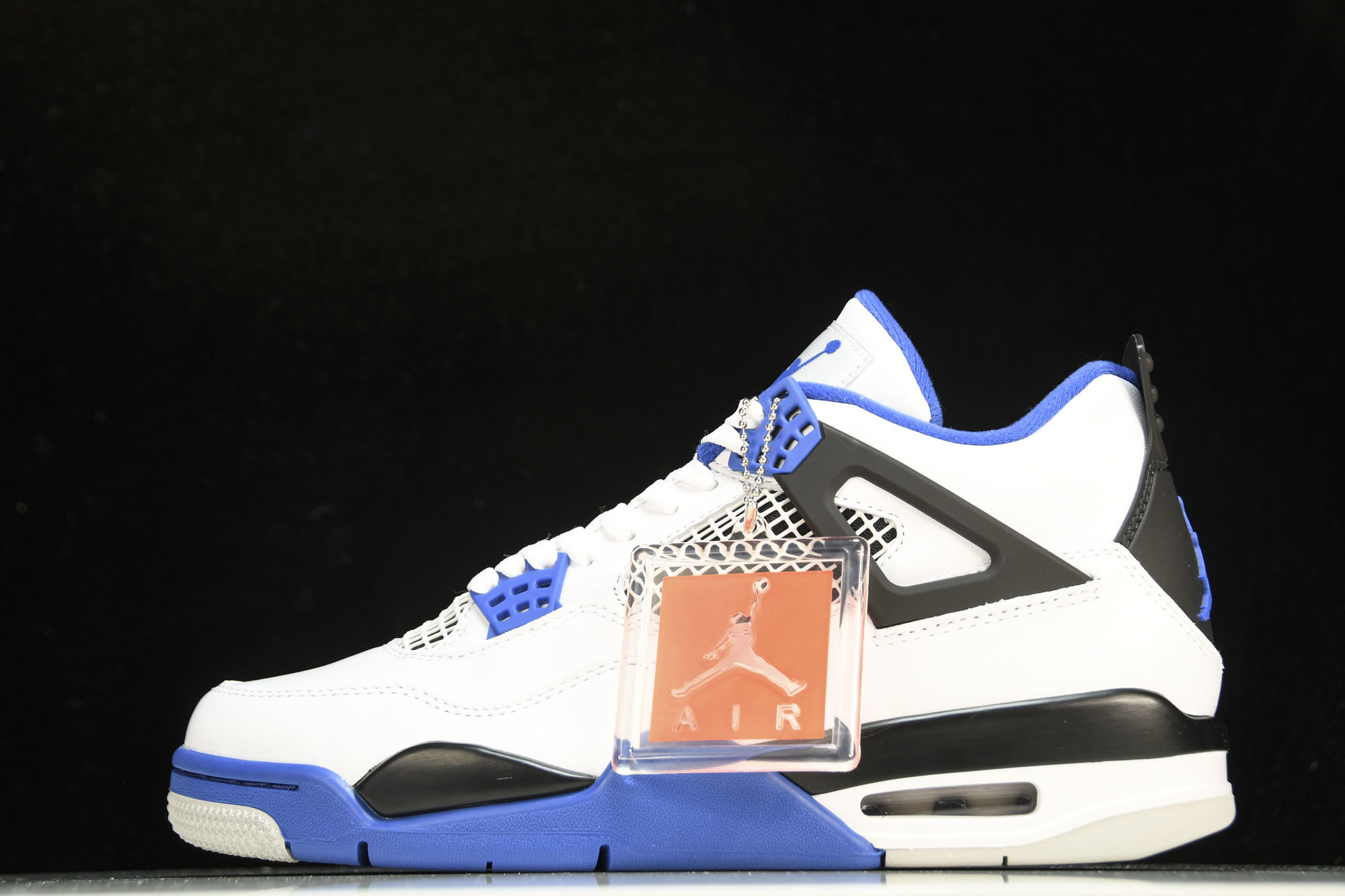 纯原Air Jordan 4 Motosports AJ4 赛车蓝 白蓝 -117 #YZ015✦原楦原