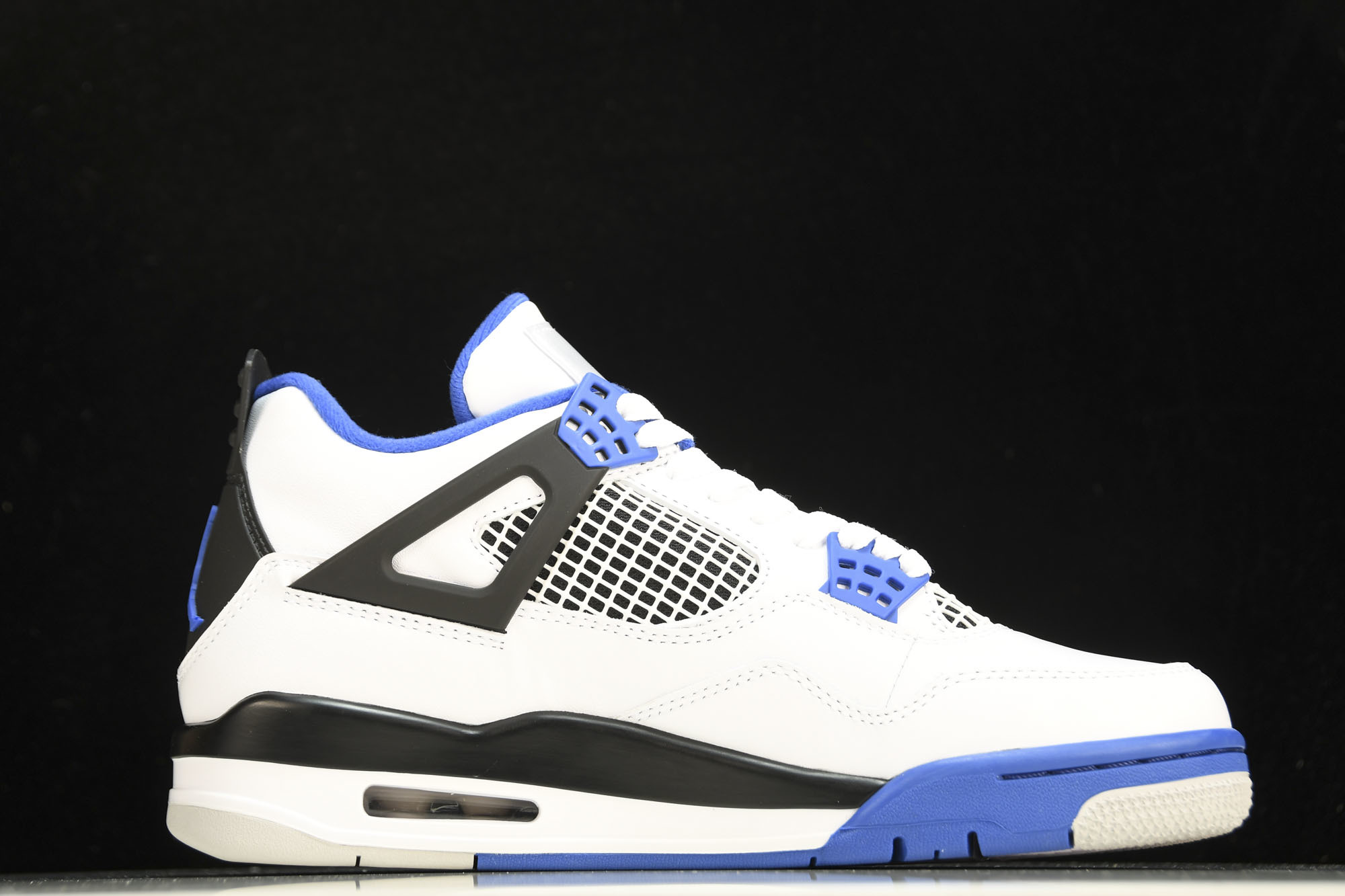 纯原Air Jordan 4 Motosports AJ4 赛车蓝 白蓝 -117 #YZ015✦原楦原