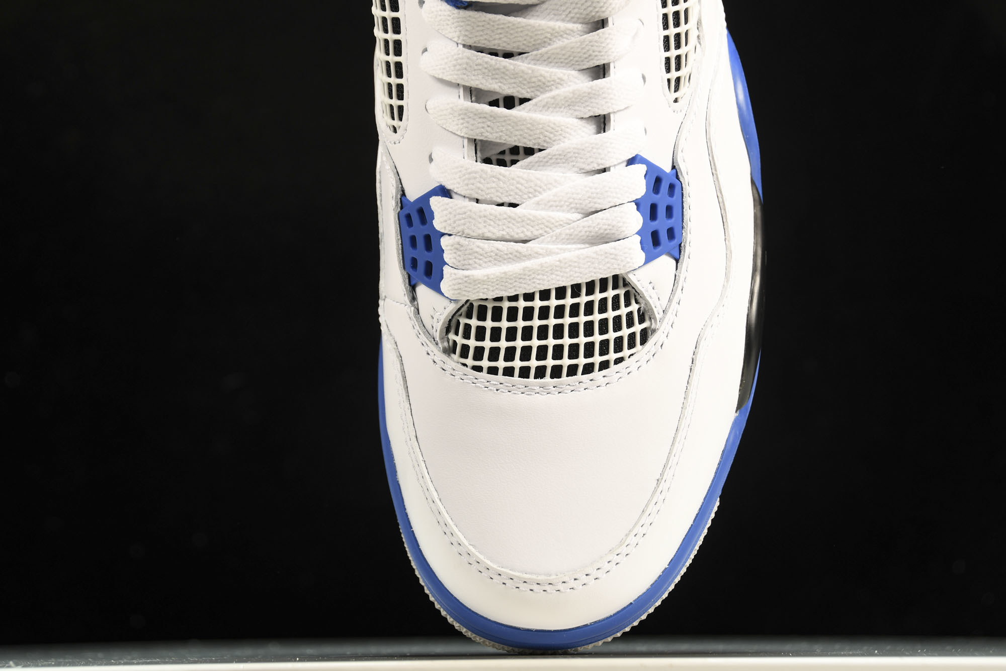 纯原Air Jordan 4 Motosports AJ4 赛车蓝 白蓝 -117 #YZ015✦原楦原