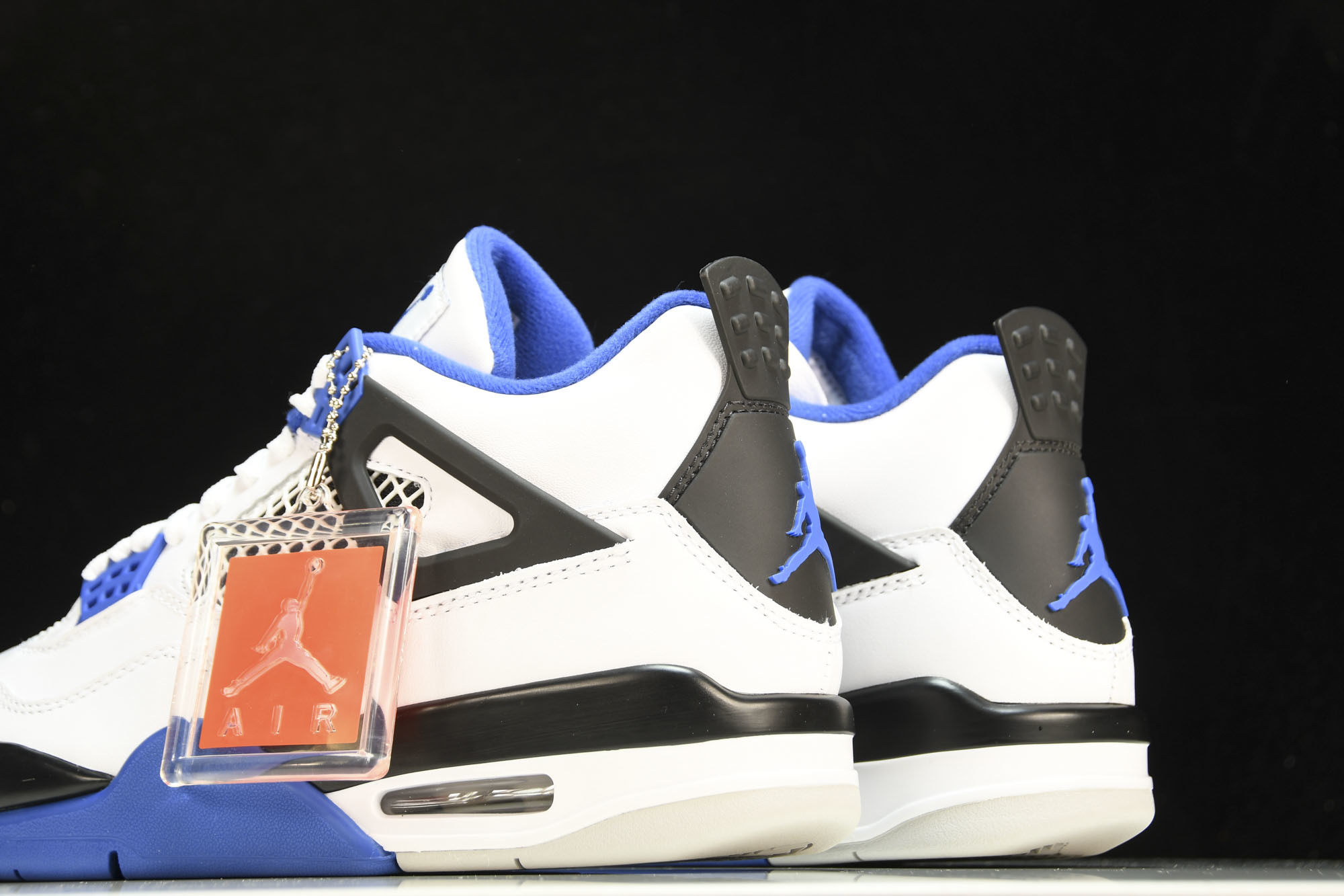 纯原Air Jordan 4 Motosports AJ4 赛车蓝 白蓝 -117 #YZ015✦原楦原