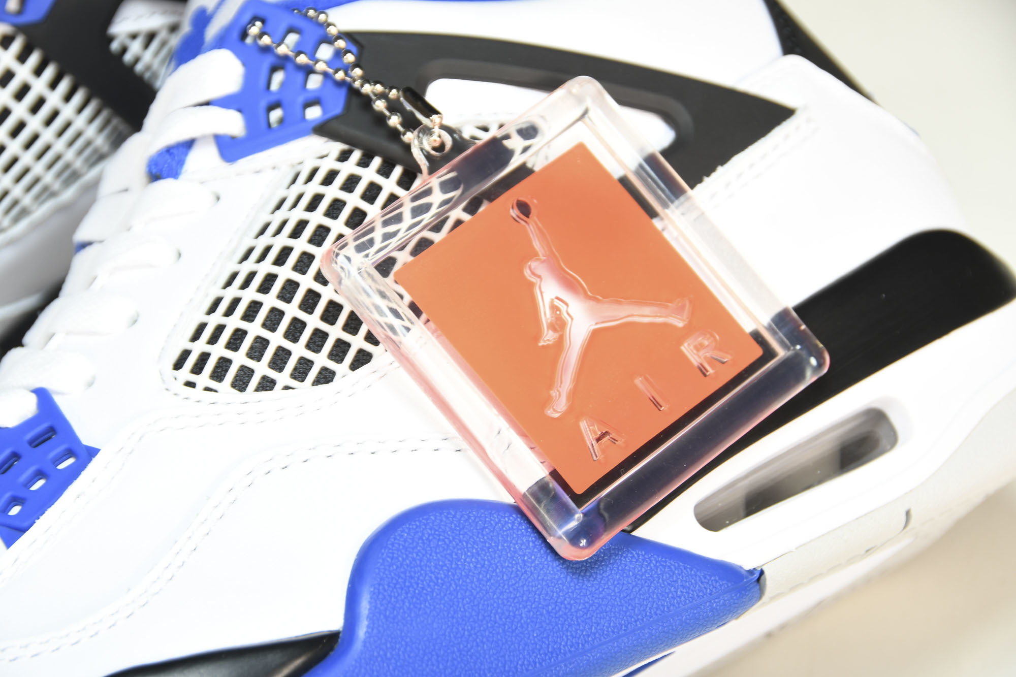 纯原Air Jordan 4 Motosports AJ4 赛车蓝 白蓝 -117 #YZ015✦原楦原