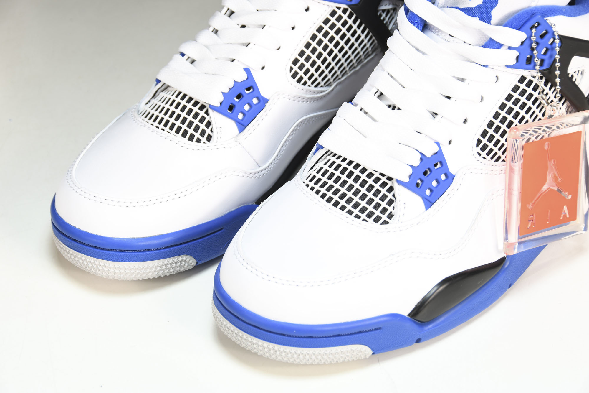 纯原Air Jordan 4 Motosports AJ4 赛车蓝 白蓝 -117 #YZ015✦原楦原