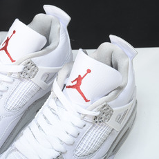 纯原Air Jordan 4 Oreo 白水泥 白奥利奥 灰白红 泼墨 CT8527-100 #YZ01 纯原Air Jordan 4 Oreo 白水泥 白奥利奥 灰白红 泼墨 CT8527-100 #YZ01