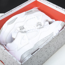 纯原Air Jordan 4 Oreo 白水泥 白奥利奥 灰白红 泼墨 CT8527-100 #YZ01 纯原Air Jordan 4 Oreo 白水泥 白奥利奥 灰白红 泼墨 CT8527-100 #YZ01