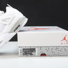 纯原Air Jordan 4 Oreo 白水泥 白奥利奥 灰白红 泼墨 CT8527-100 #YZ01 纯原Air Jordan 4 Oreo 白水泥 白奥利奥 灰白红 泼墨 CT8527-100 #YZ01