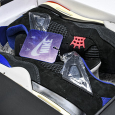 纯原Air Jordan 4 Retro _Lase_ AJ4 乔4黑灰蓝配色 FV5029-003 # 纯原Air Jordan 4 Retro _Lase_ AJ4 乔4黑灰蓝配色 FV5029-003 #