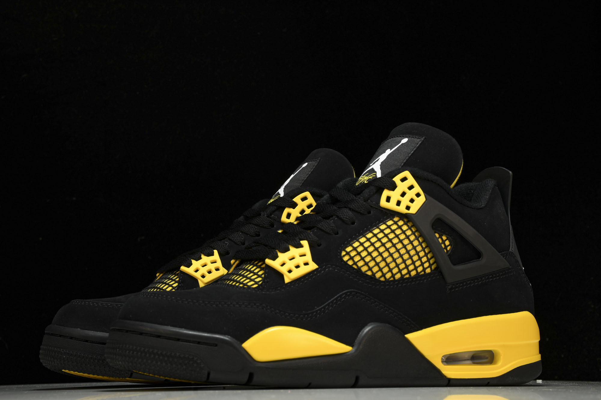 纯原Air Jordan 4 Thunder2023 雷公 黑黄 DH6927-017 #YZ015✦原