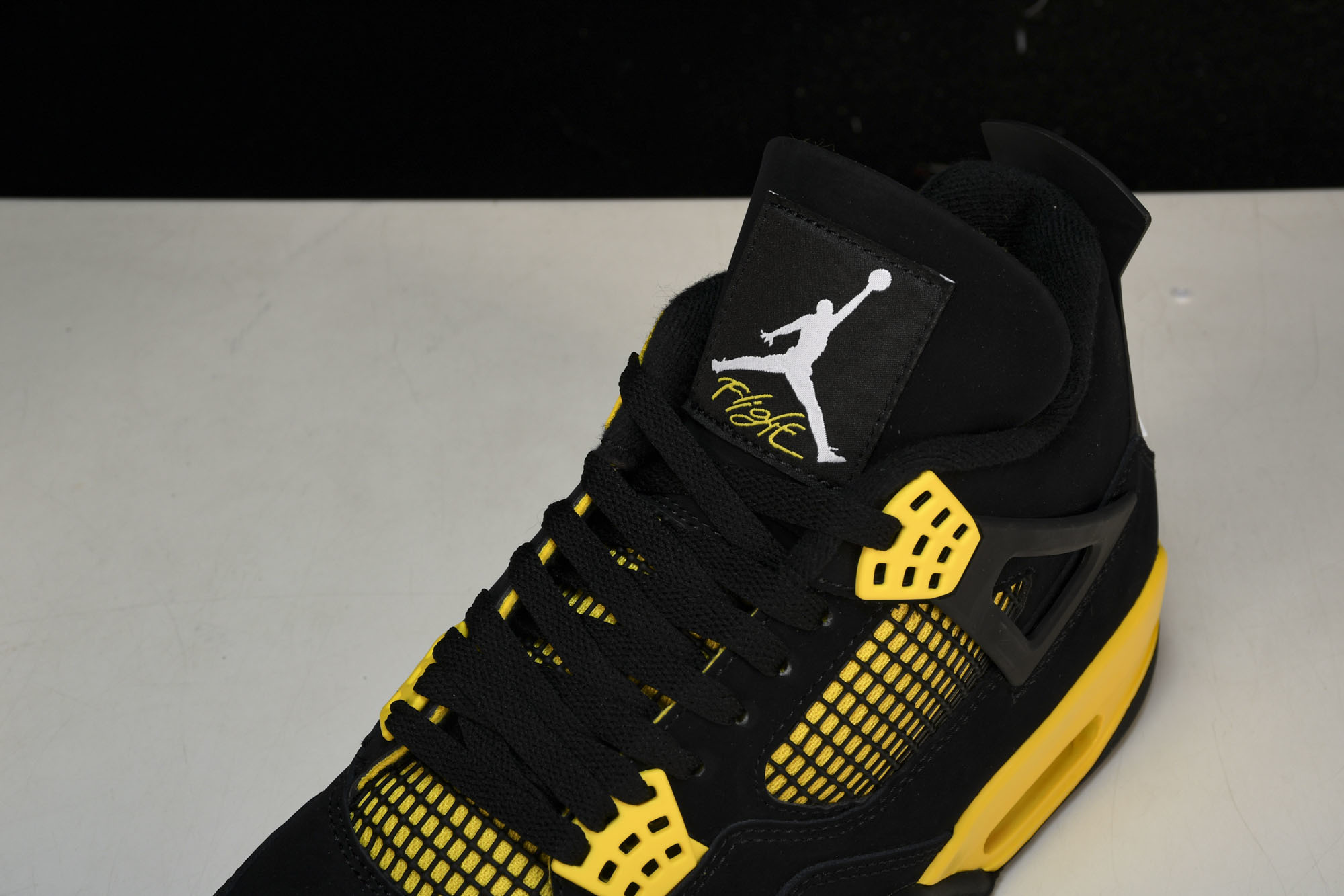 纯原Air Jordan 4 Thunder2023 雷公 黑黄 DH6927-017 #YZ015✦原