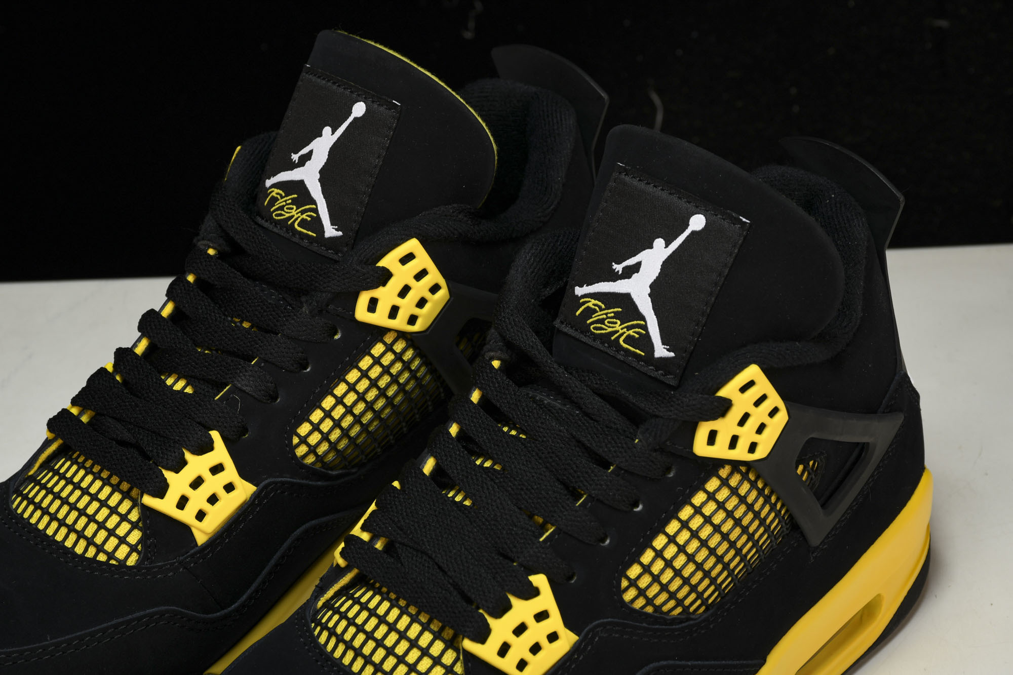 纯原Air Jordan 4 Thunder2023 雷公 黑黄 DH6927-017 #YZ015✦原