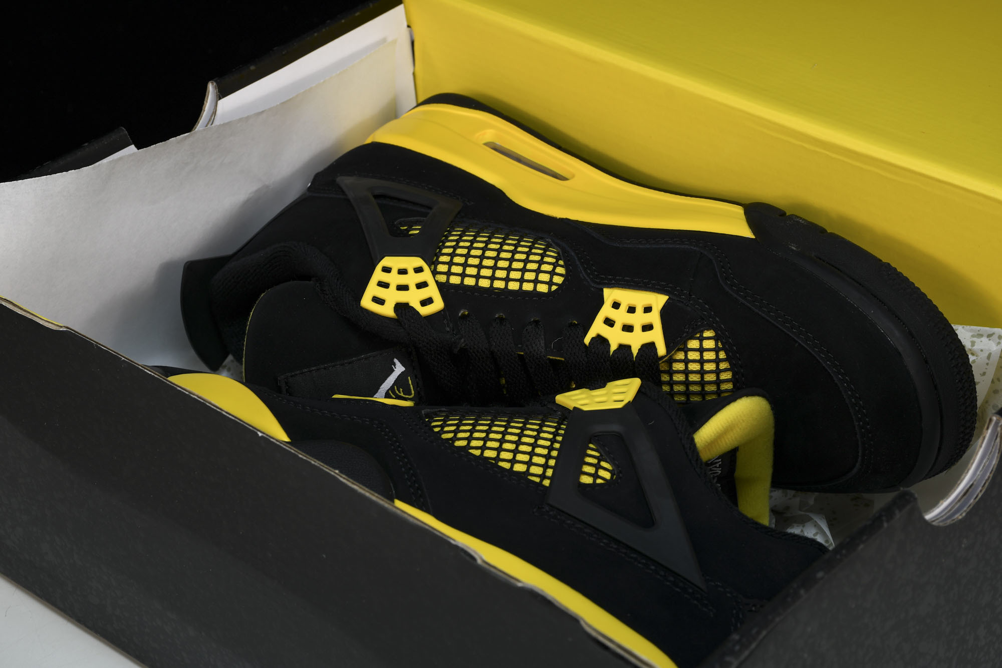 纯原Air Jordan 4 Thunder2023 雷公 黑黄 DH6927-017 #YZ015✦原