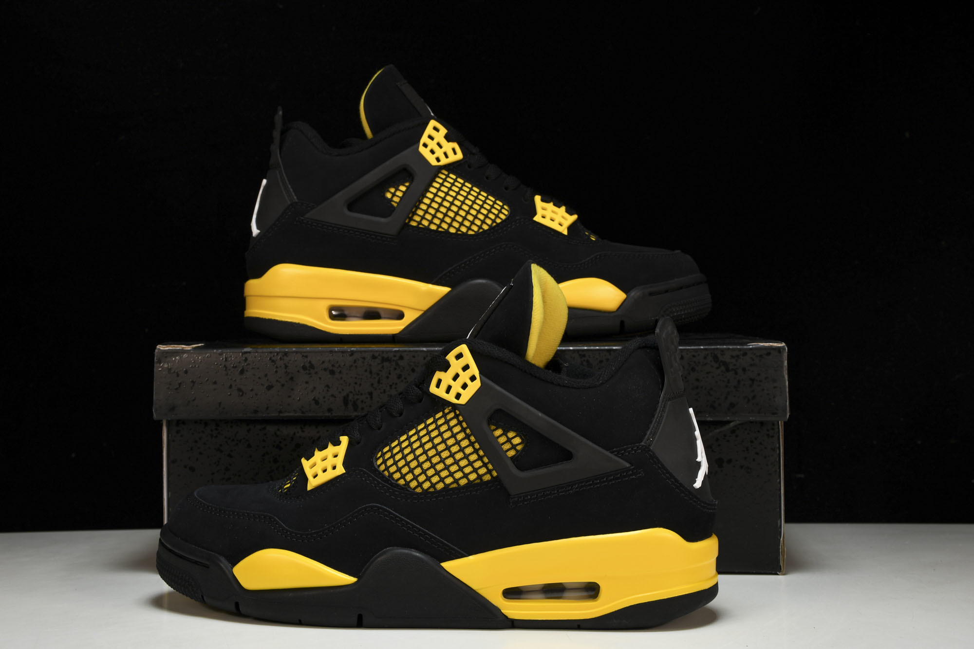纯原Air Jordan 4 Thunder2023 雷公 黑黄 DH6927-017 #YZ015✦原