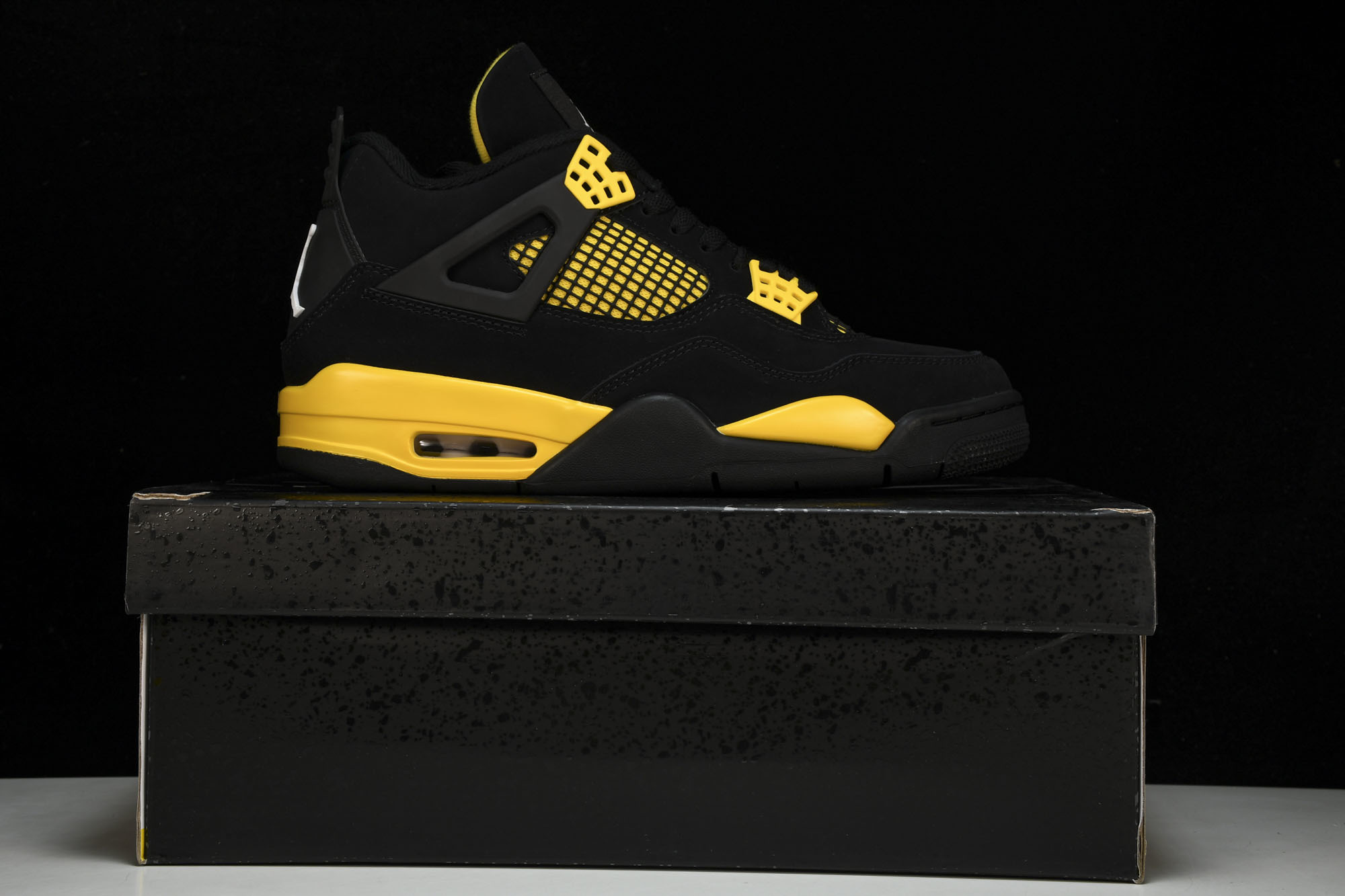纯原Air Jordan 4 Thunder2023 雷公 黑黄 DH6927-017 #YZ015✦原